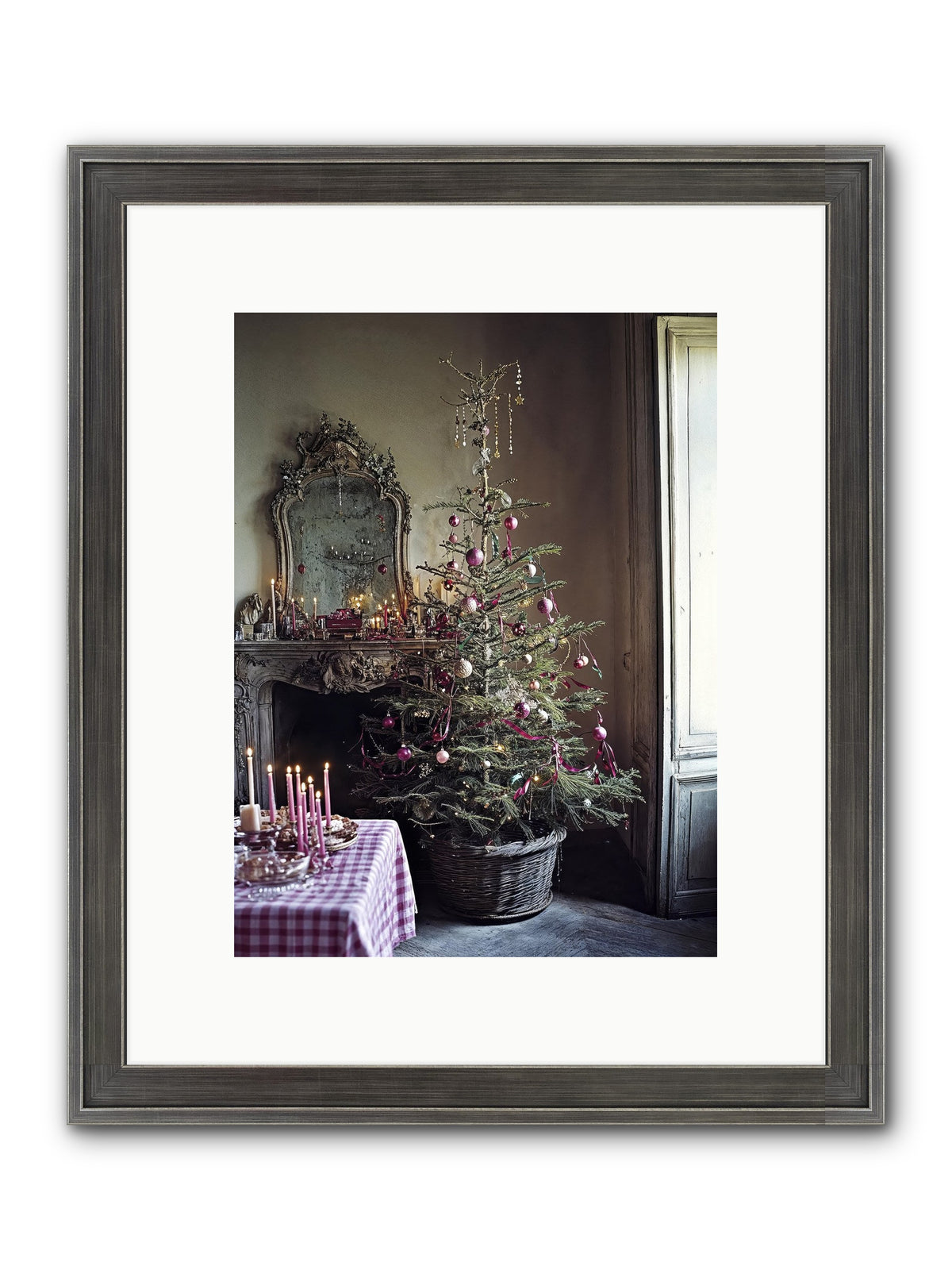 Bonbon Boulevard Framed Print - Slimwoods Black/Silver 9x12