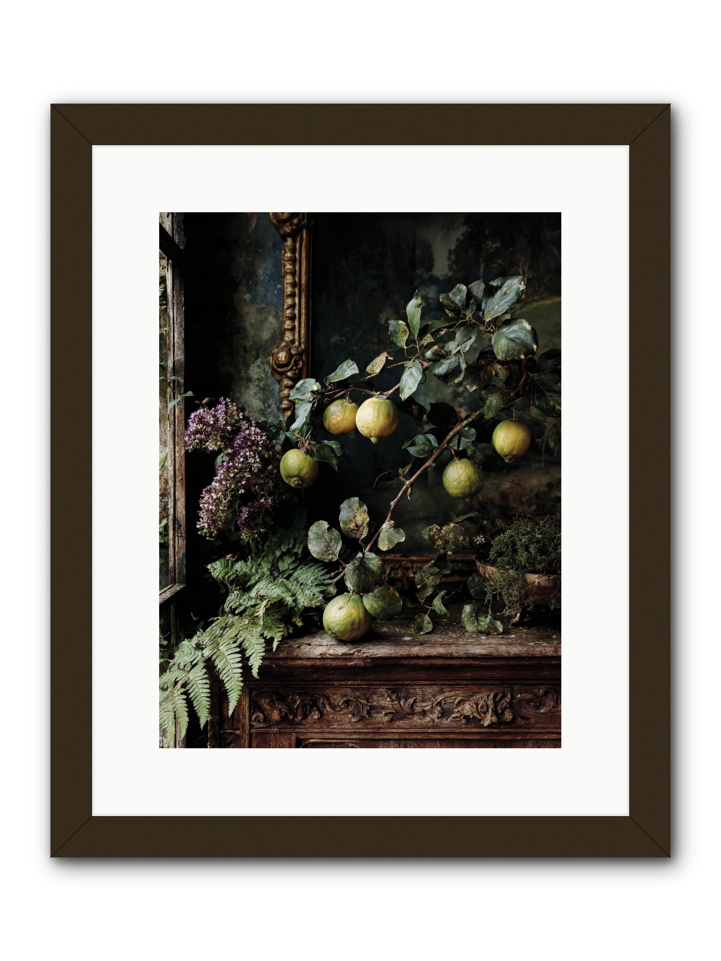 bonheur -- Framed Print - Black 12x16