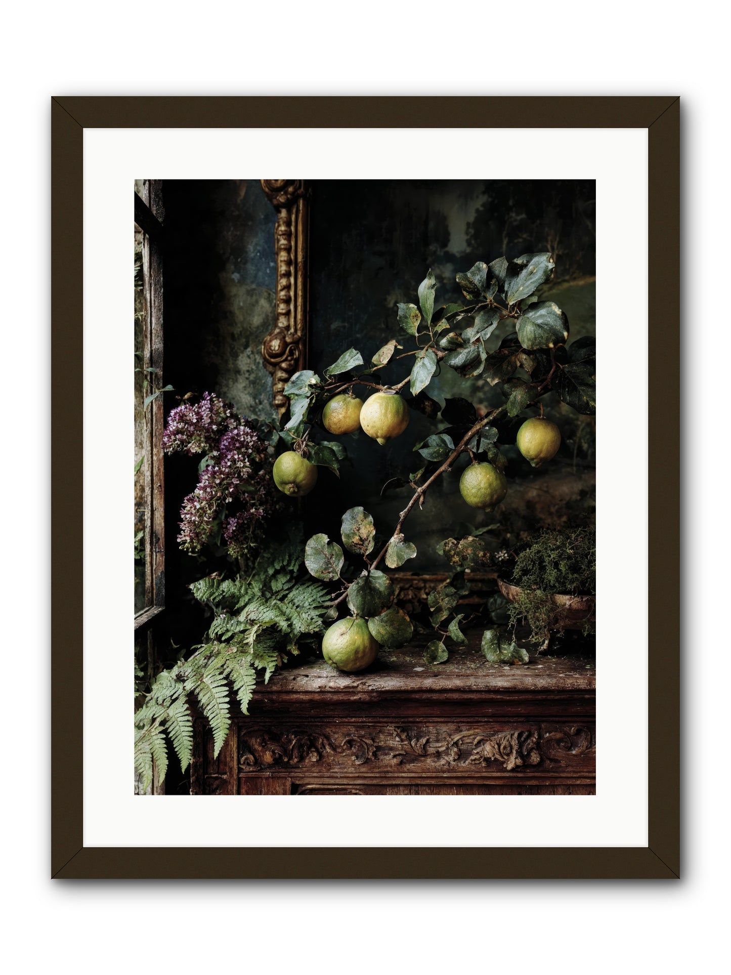 bonheur -- Framed Print - Black 18x24