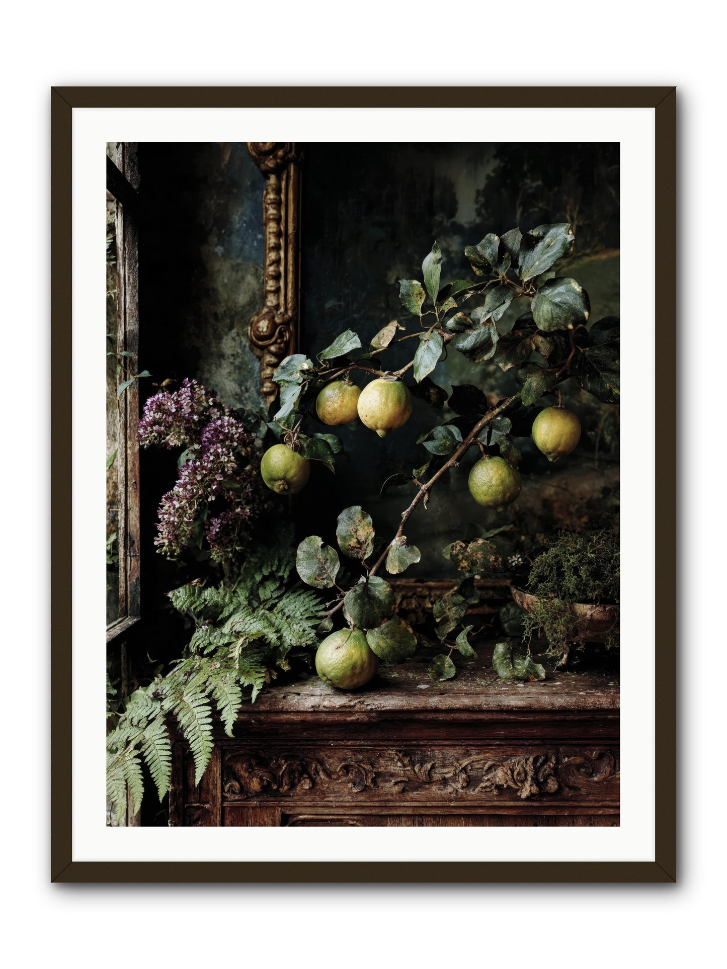 bonheur -- Framed Print - Black 30x40
