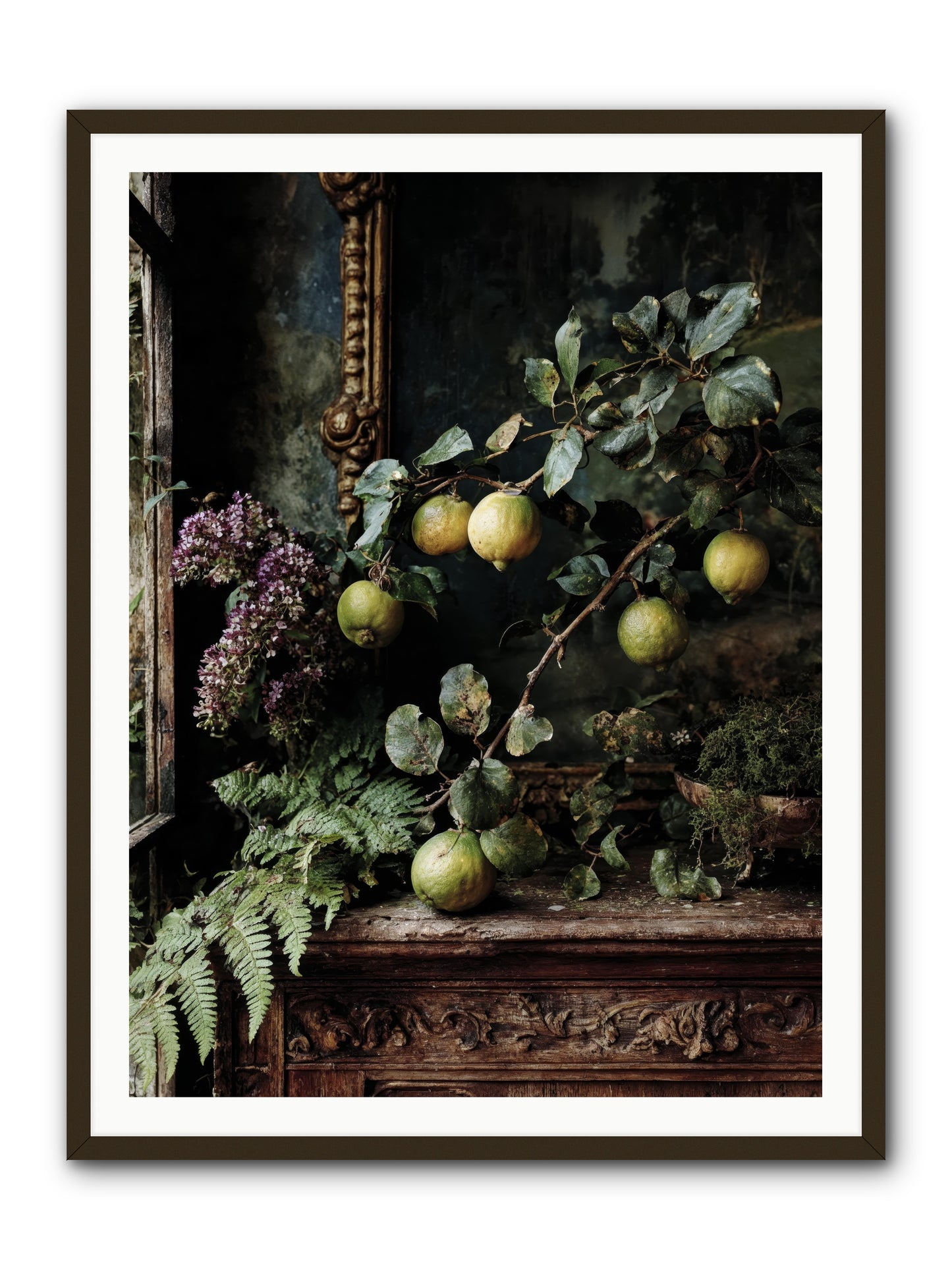 bonheur -- Framed Print - Black 36x48