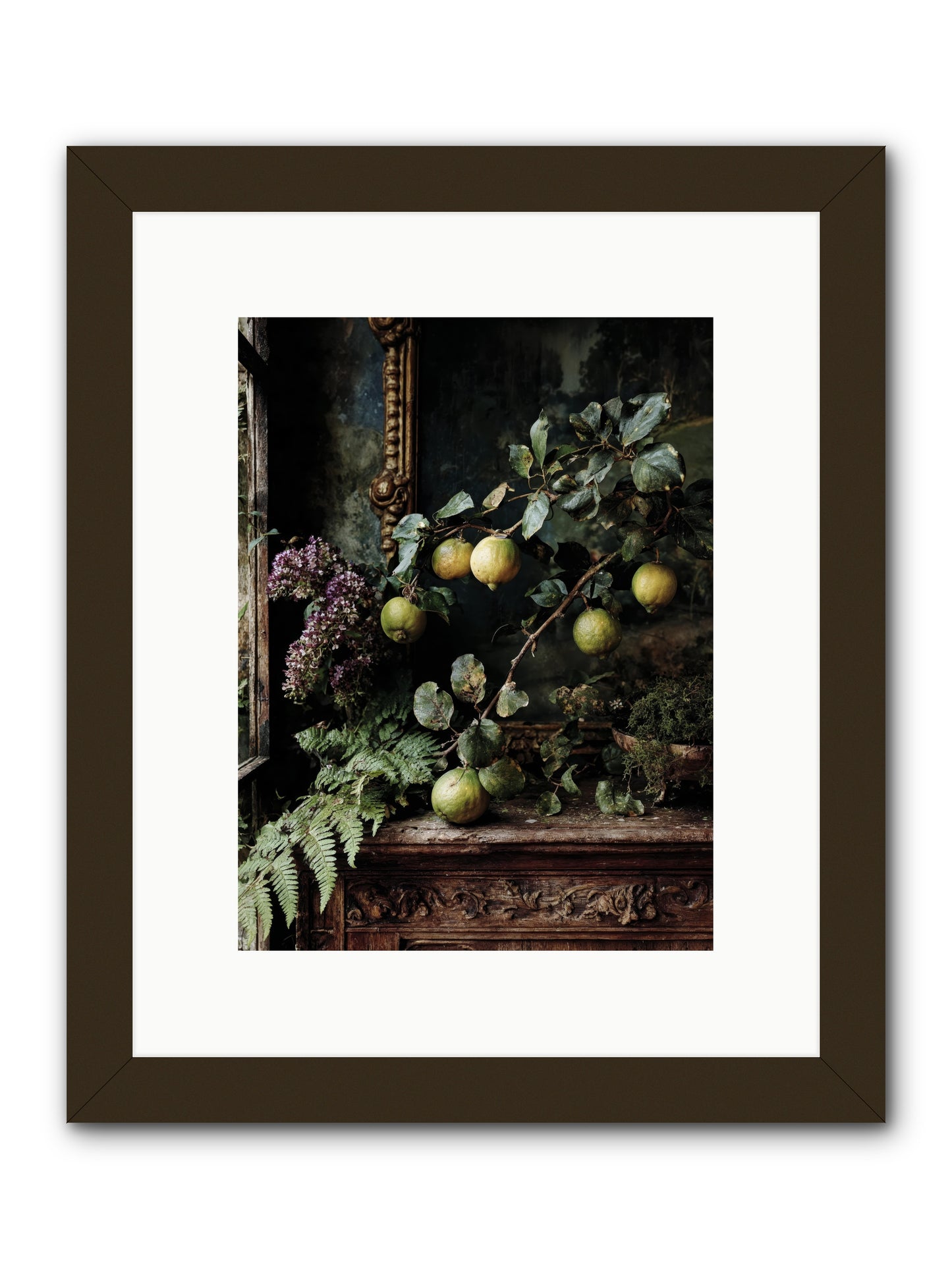 bonheur -- Framed Print - Black 9x12