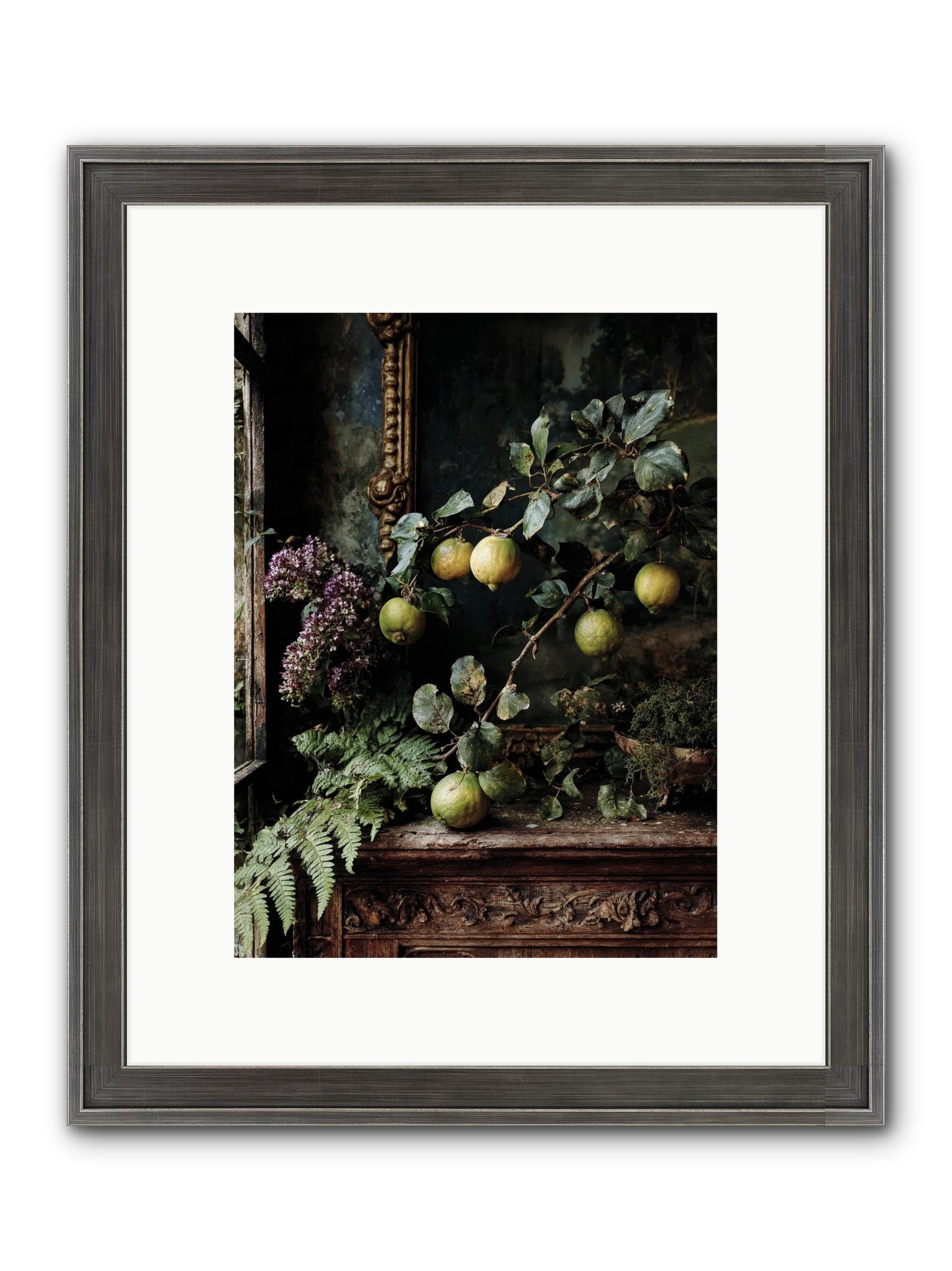 Bonheur Framed Print - Slimwoods Black/Silver 9x12