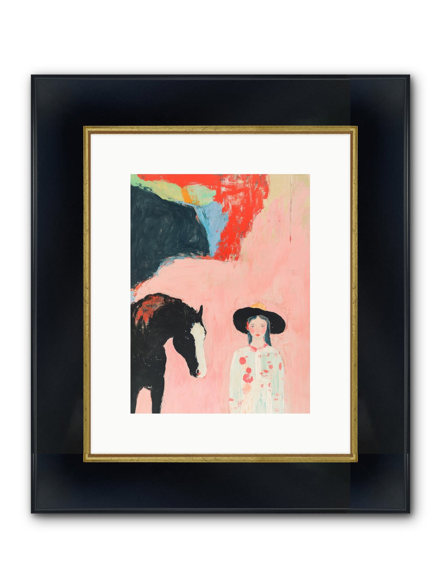 Boots On Broken Ground Framed Print - Wide Black w/Gold 9x12