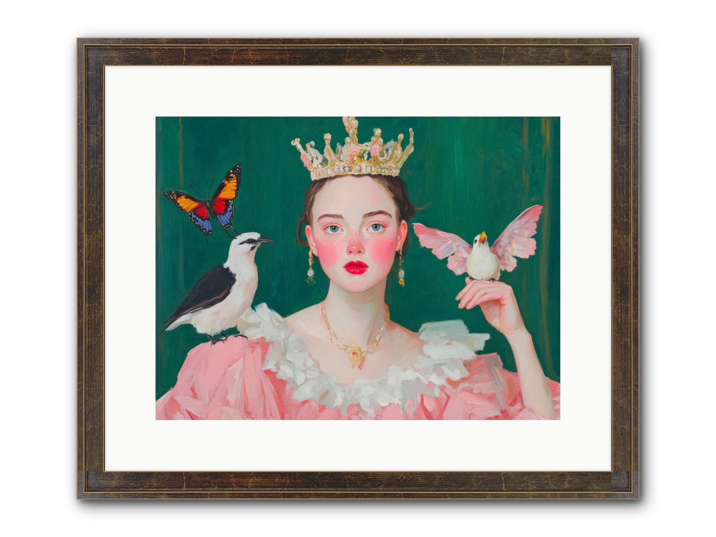 Born To Sparkle Framed Print - Slimwoods Black/Gold 16x12