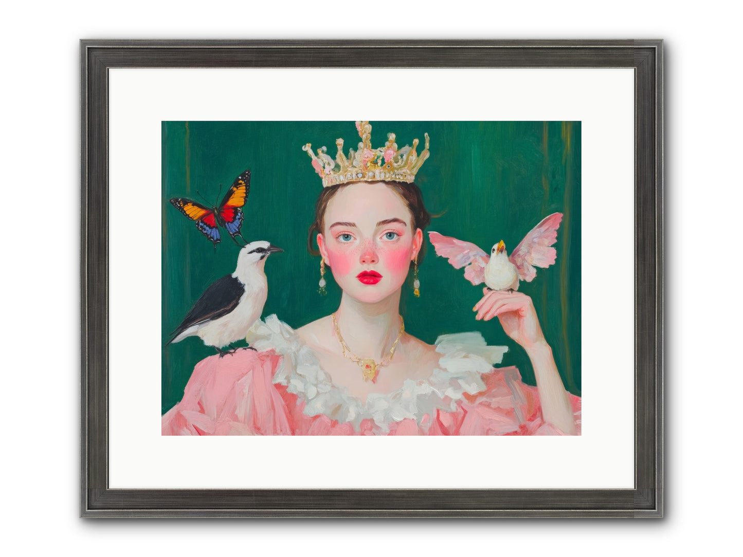 Born To Sparkle Framed Print - Slimwoods Black/Silver 16x12