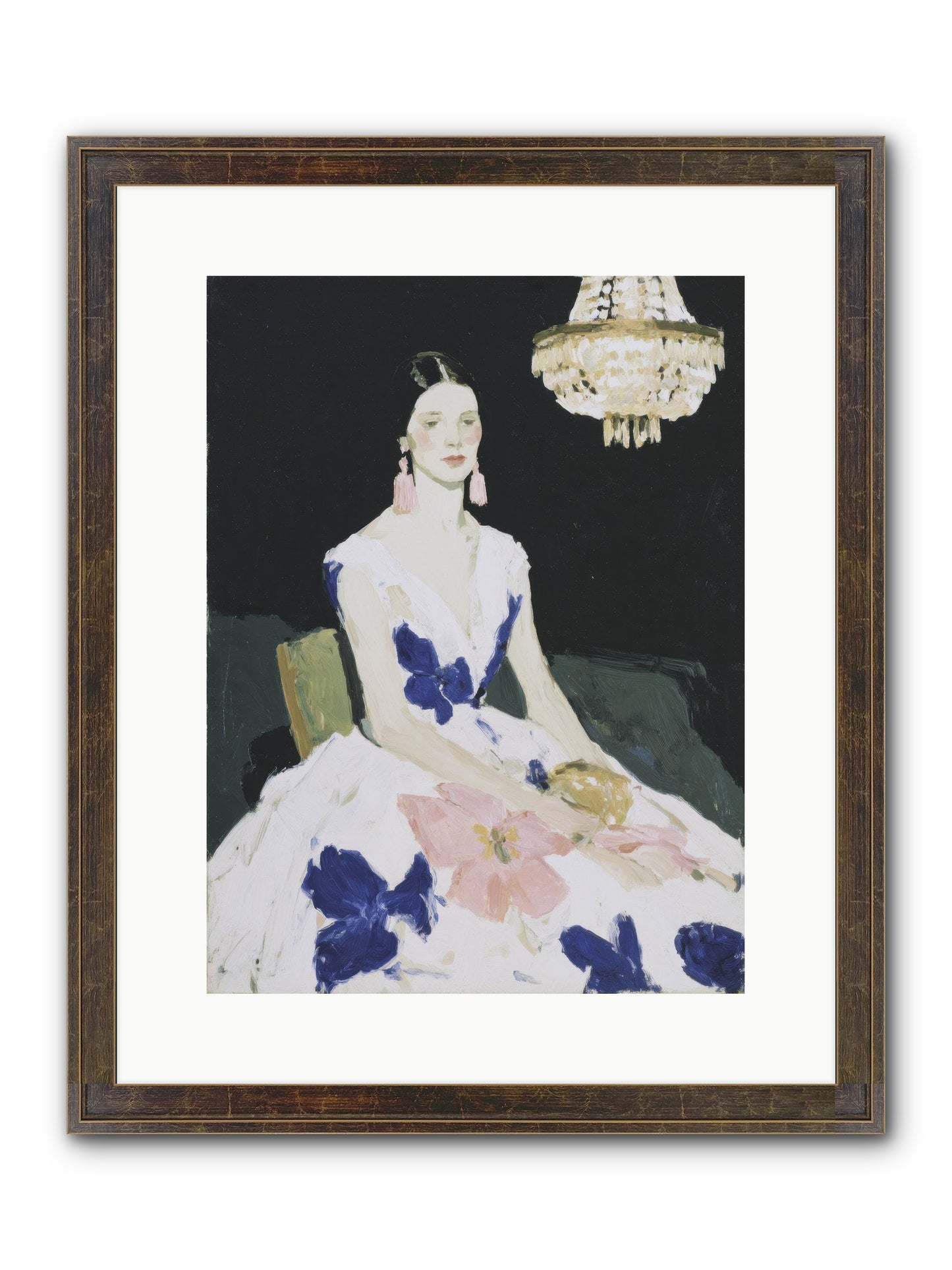 Borrowed Ballroom Framed Print - Slimwoods Black/Gold 12x16