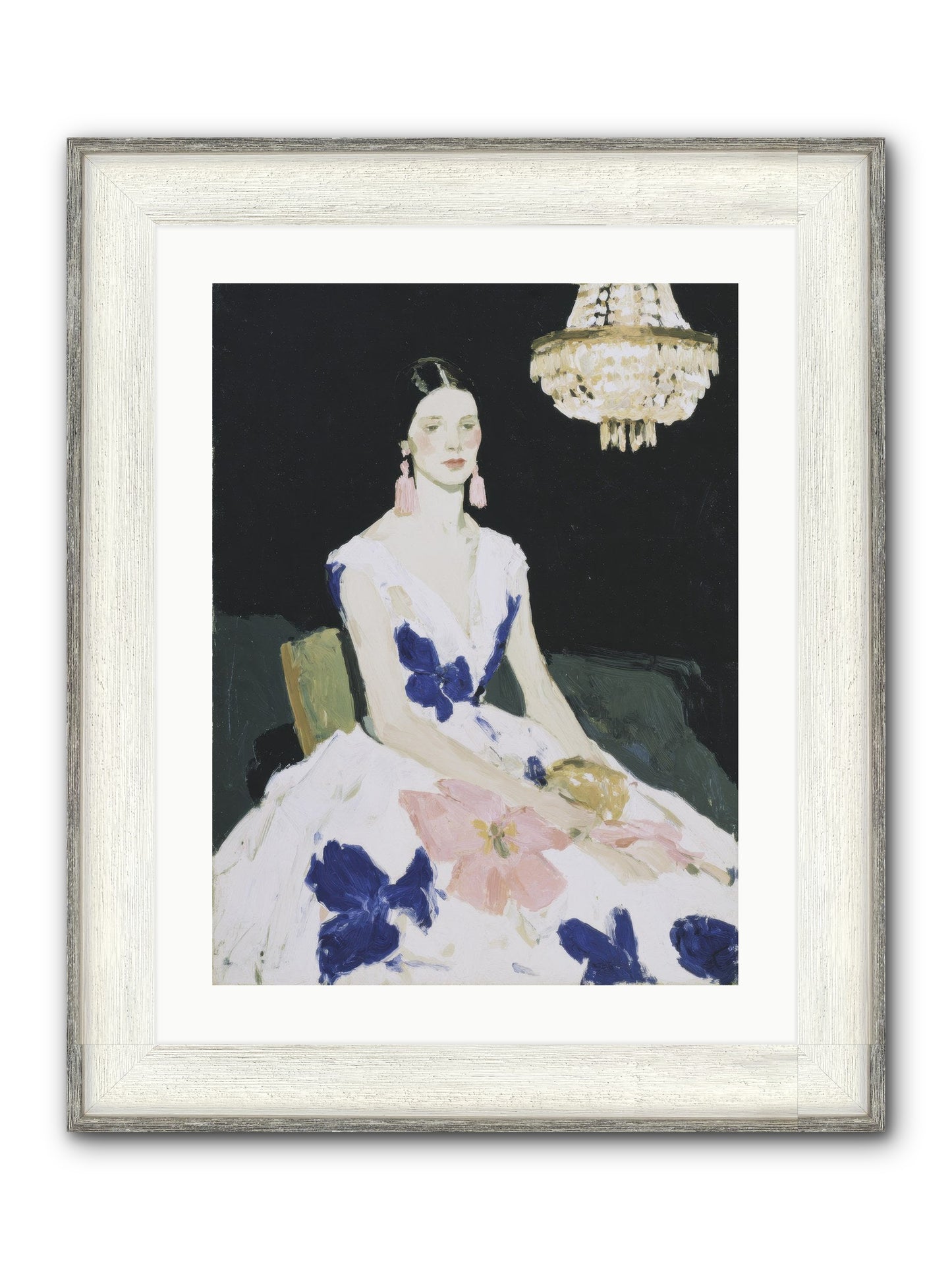 Borrowed Ballroom Framed Print - Driftwood White 18x24
