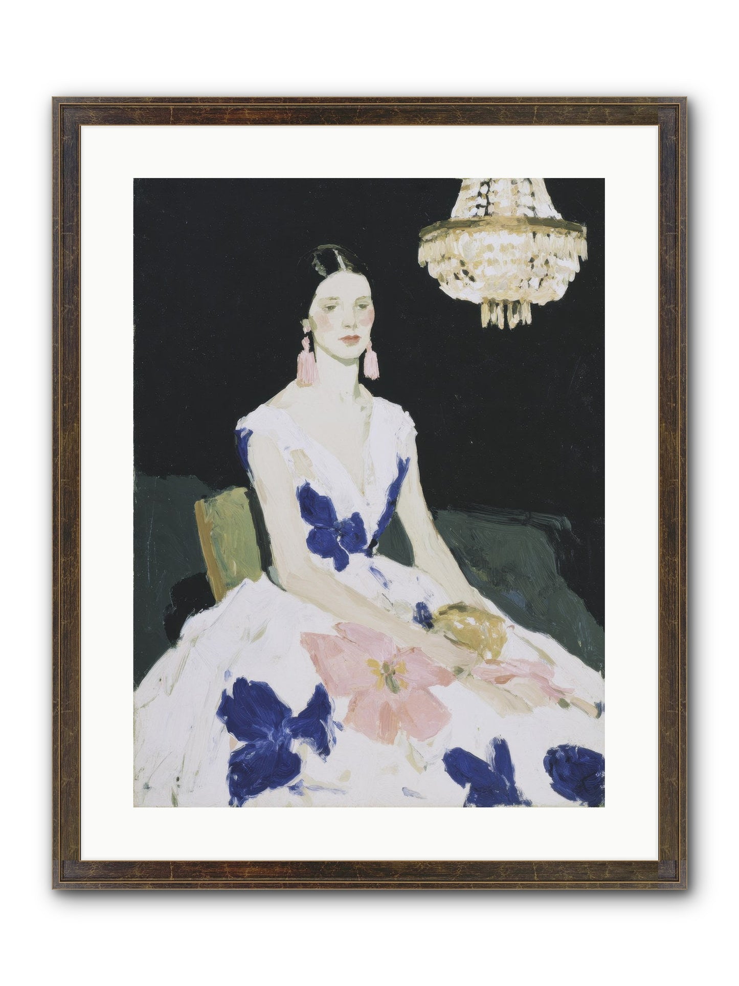 Borrowed Ballroom Framed Print - Slimwoods Black/Gold 18x24