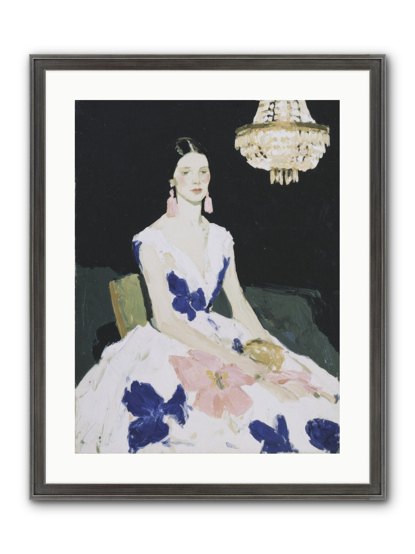 Borrowed Ballroom Framed Print - Slimwoods Black/Silver 18x24