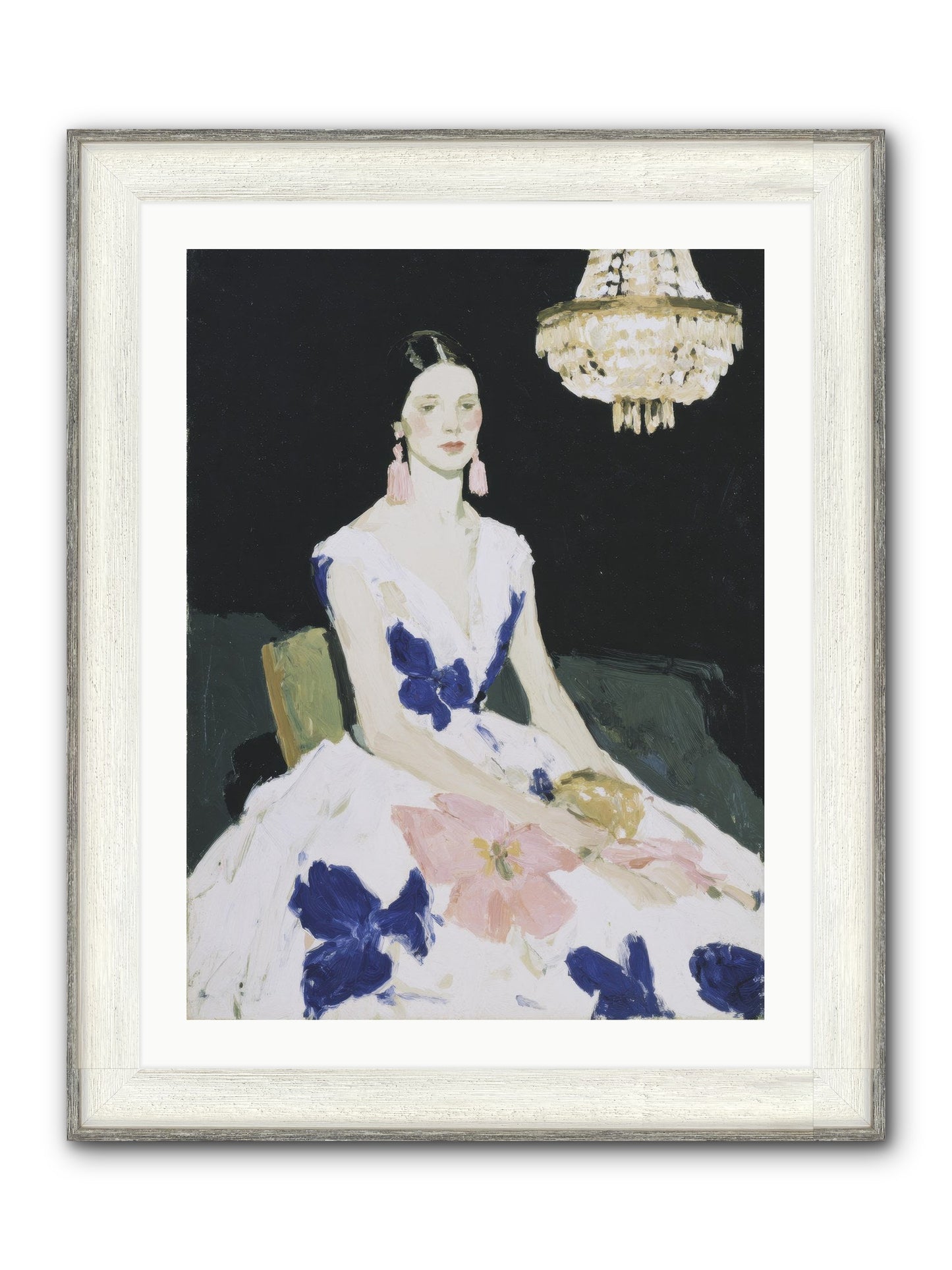 Borrowed Ballroom Framed Print - Driftwood White 24x32