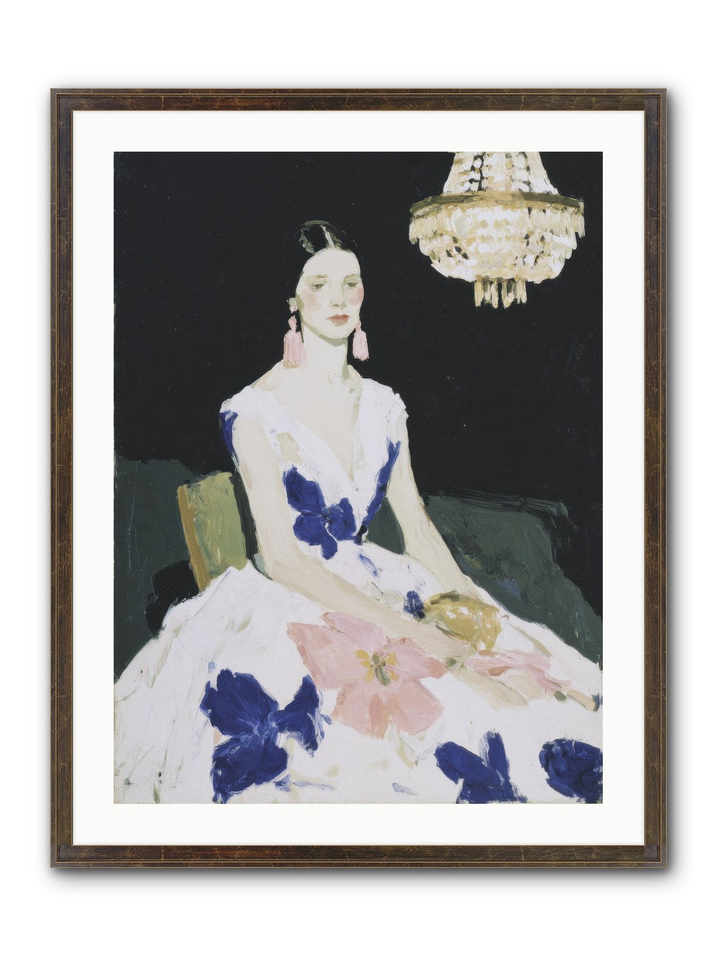Borrowed Ballroom Framed Print - Slimwoods Black/Gold 24x32