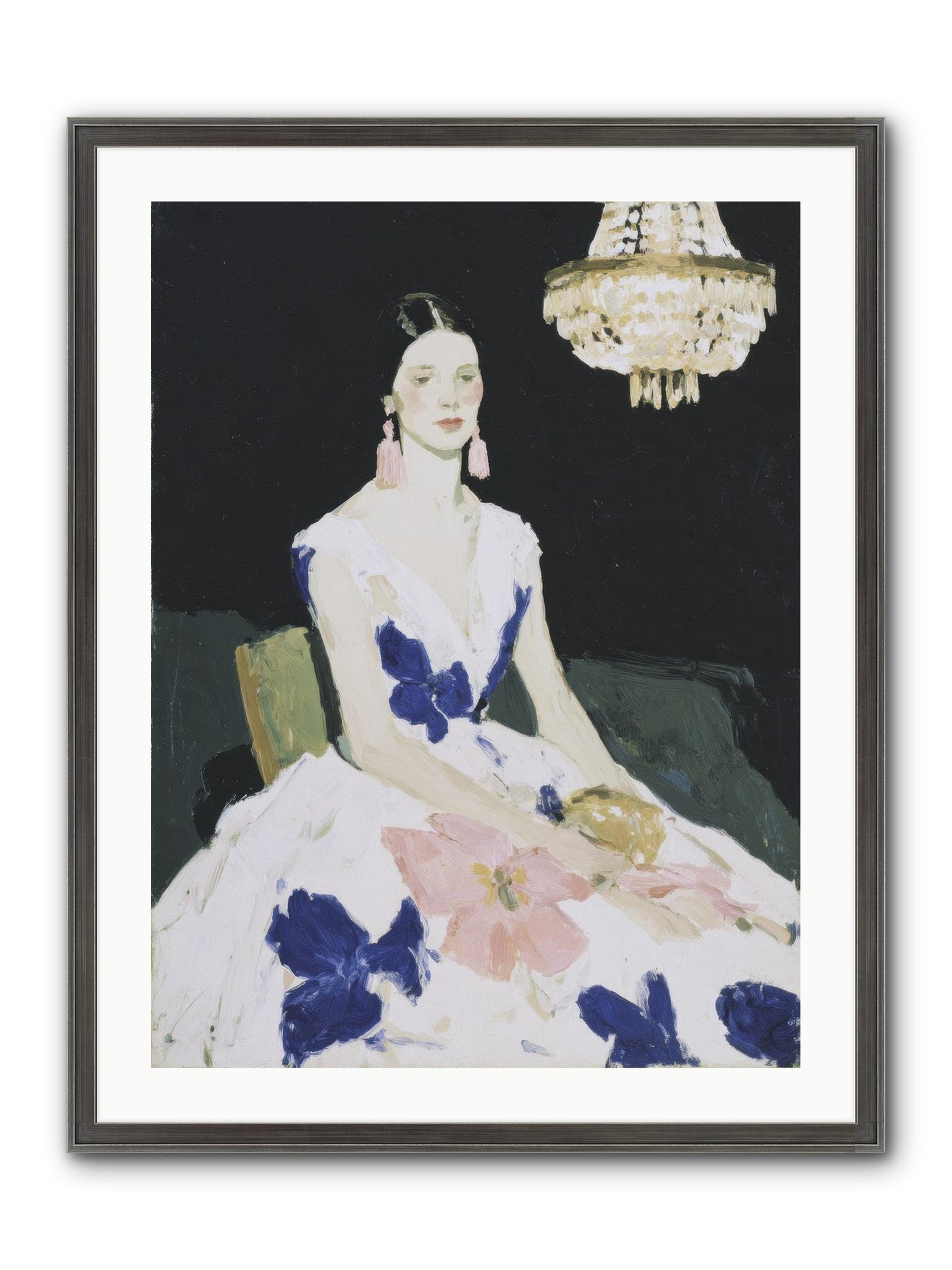 Borrowed Ballroom Framed Print - Slimwoods Black/Silver 24x32