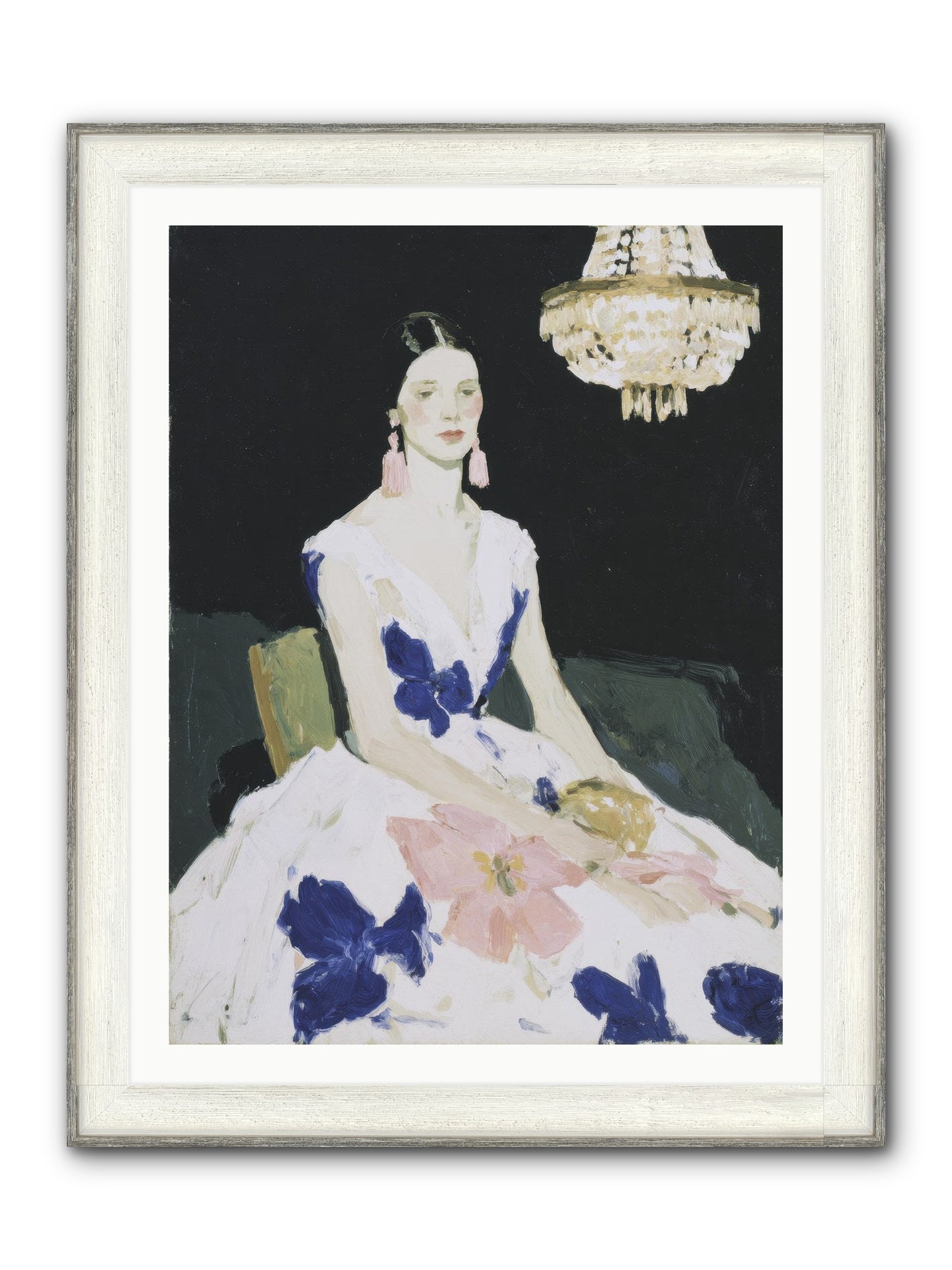 Borrowed Ballroom Framed Print - Driftwood White 30x40