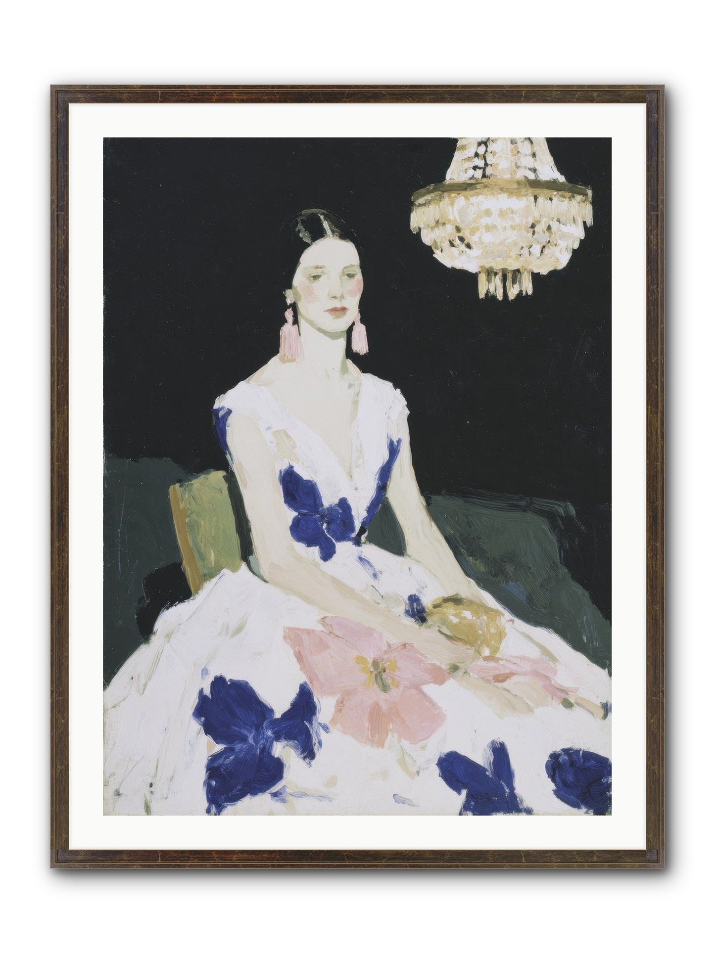 Borrowed Ballroom Framed Print - Slimwoods Black/Gold 30x40