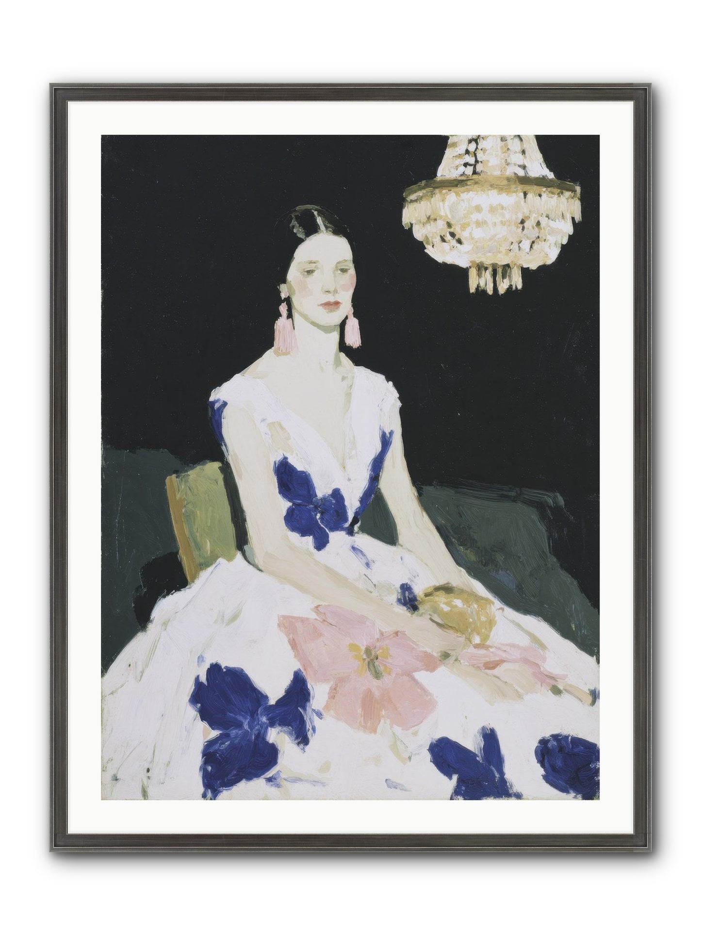 Borrowed Ballroom Framed Print - Slimwoods Black/Silver 30x40