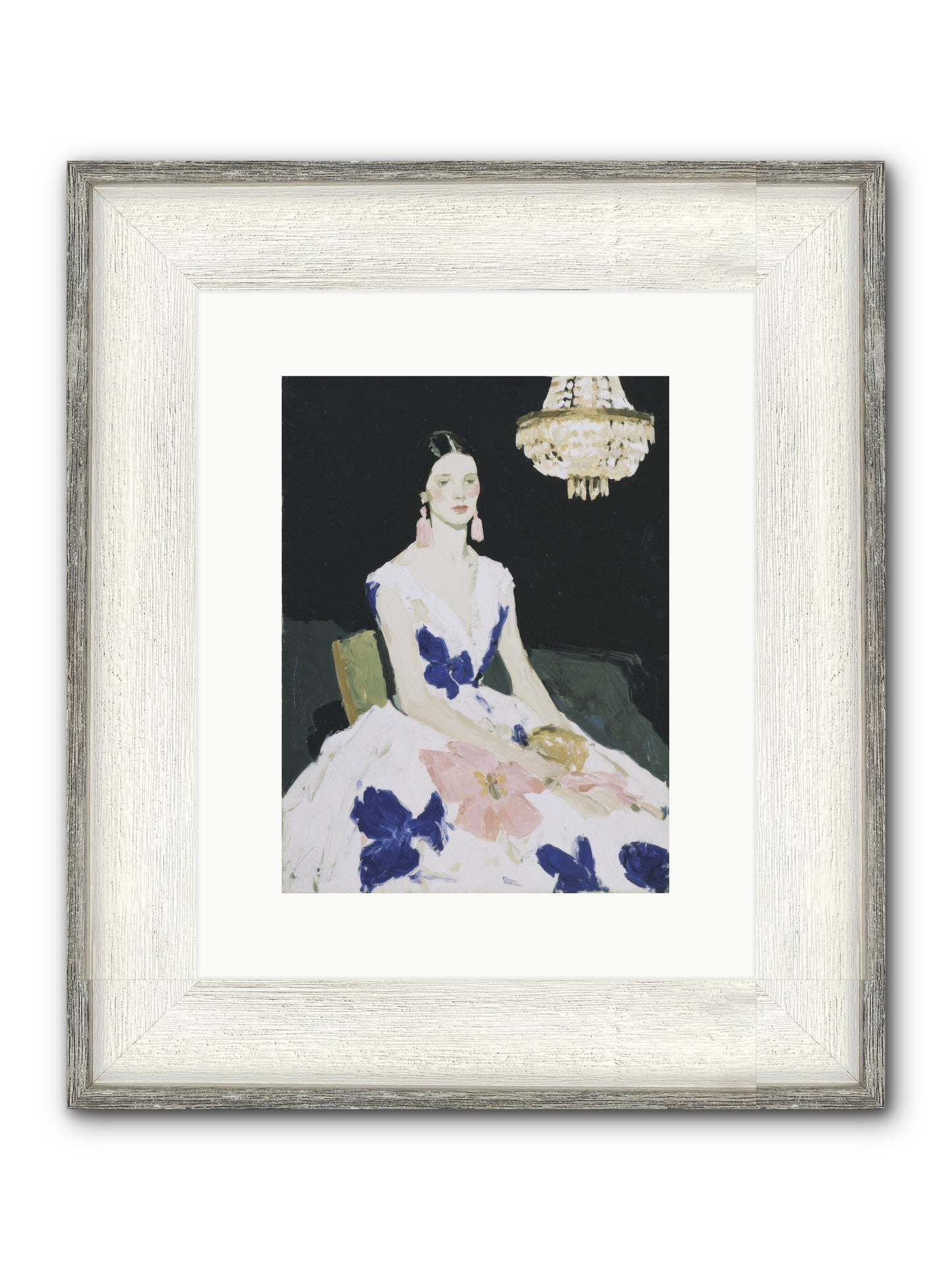 Borrowed Ballroom Framed Print - Driftwood White 9x12