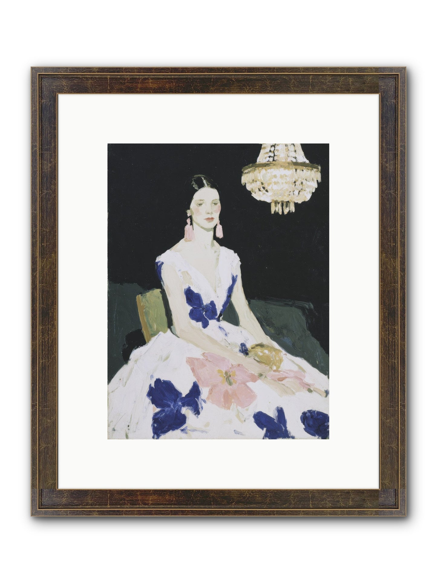 Borrowed Ballroom Framed Print - Slimwoods Black/Gold 9x12