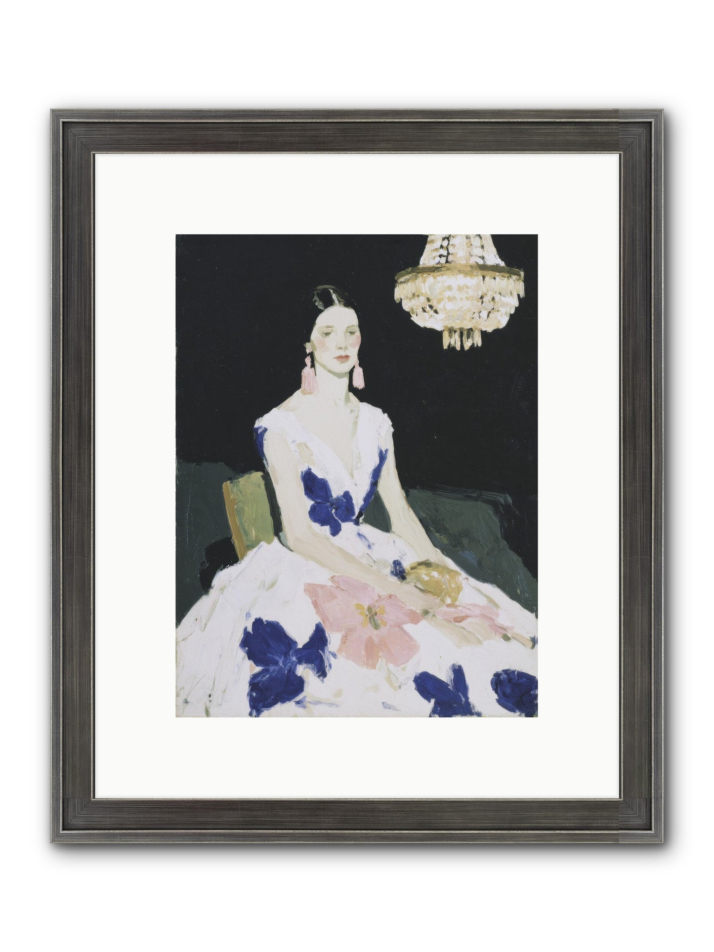 Borrowed Ballroom Framed Print - Slimwoods Black/Silver 9x12