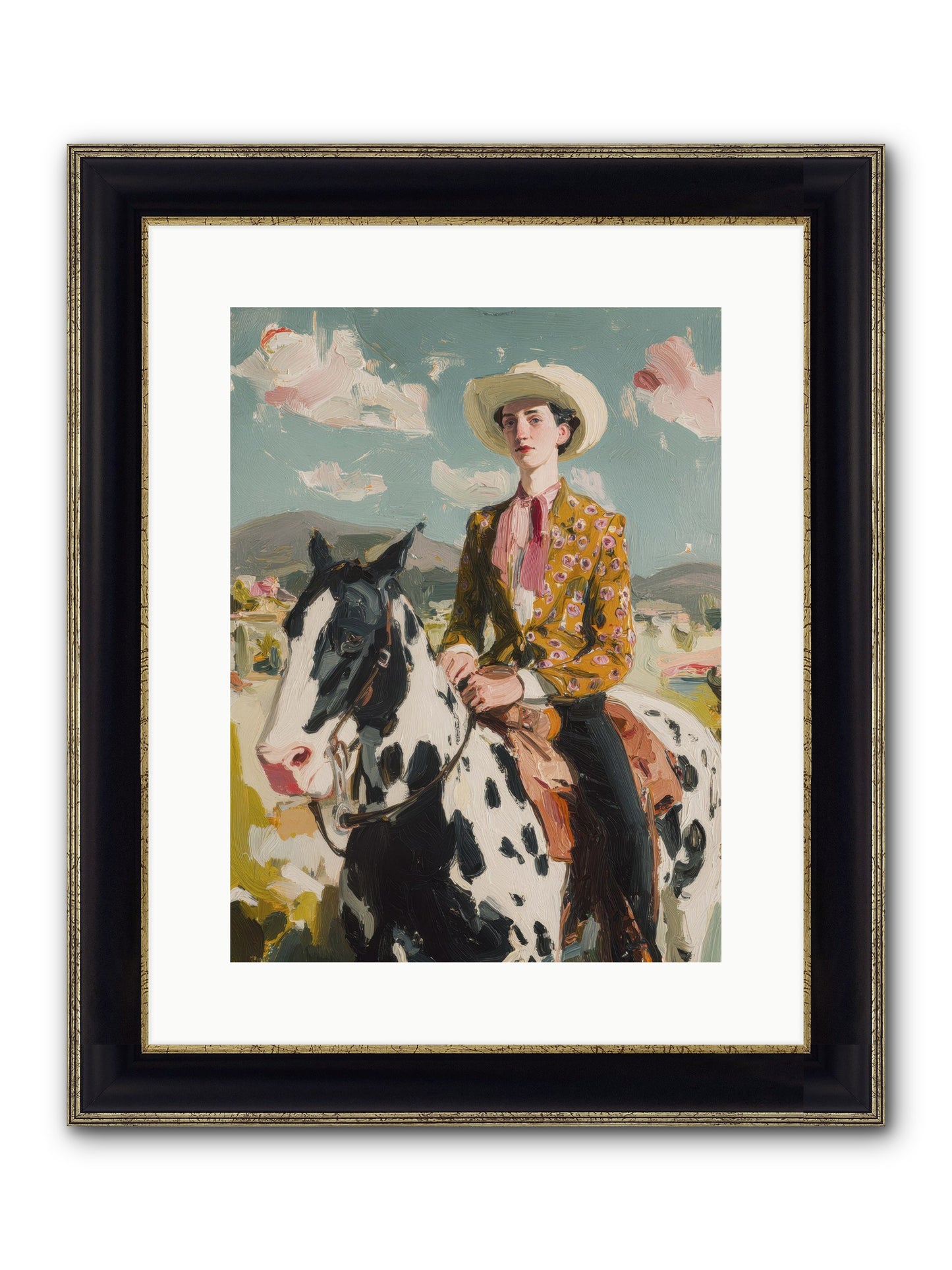 Borrowed From Dreams Framed Print - Black & Gold 12x16