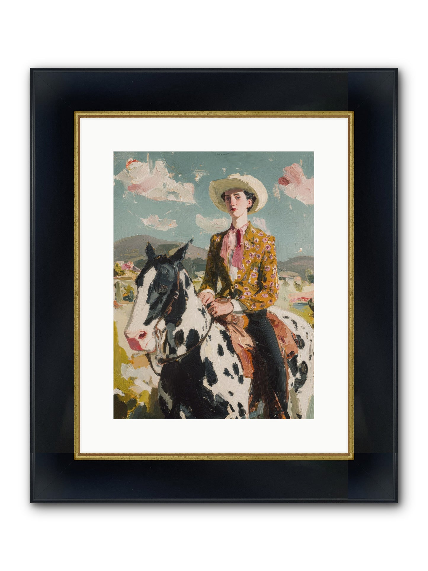 Borrowed From Dreams Framed Print - Wide Black w/Gold 12x16