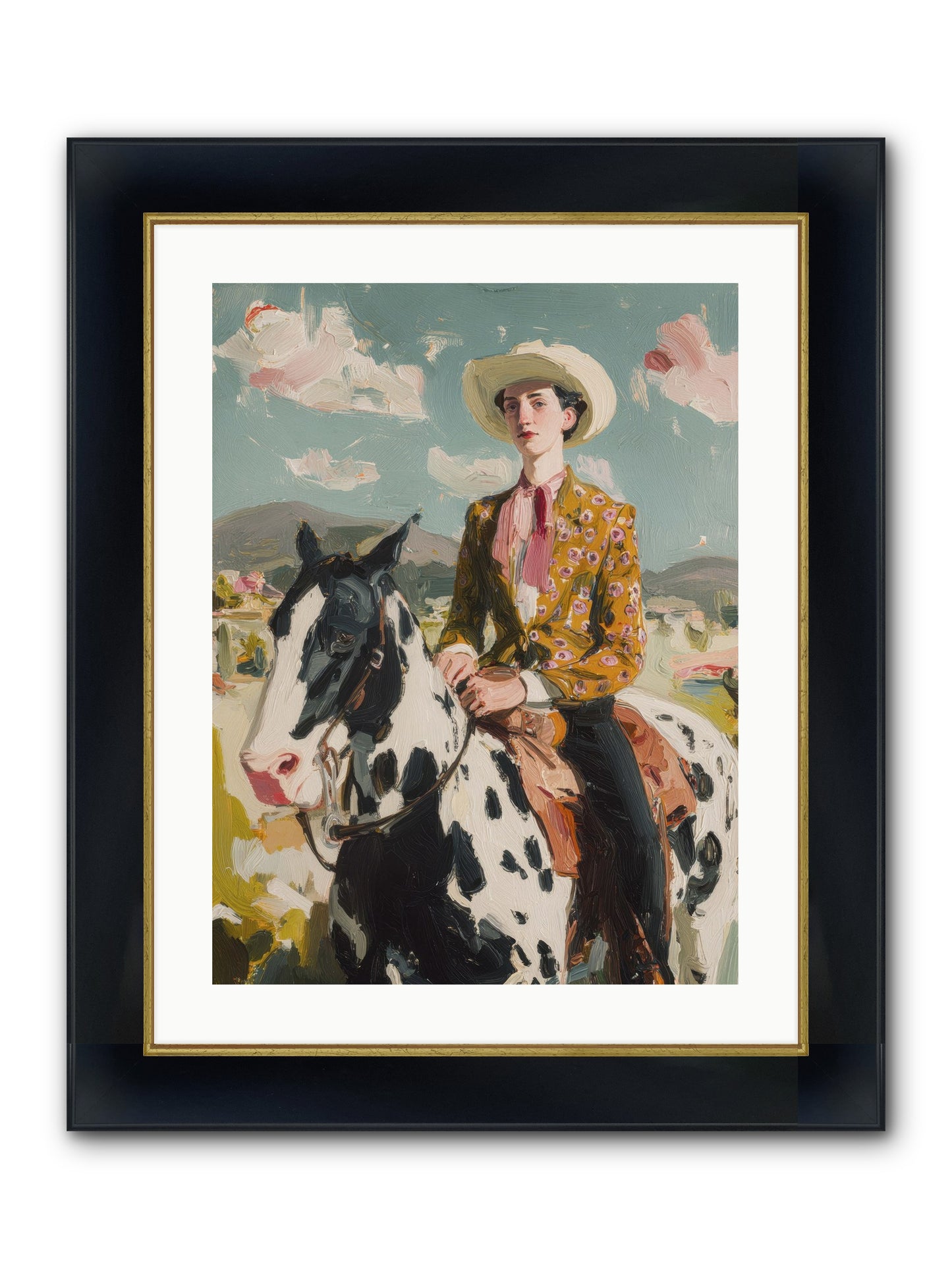 Borrowed From Dreams Framed Print - Wide Black w/Gold 18x24