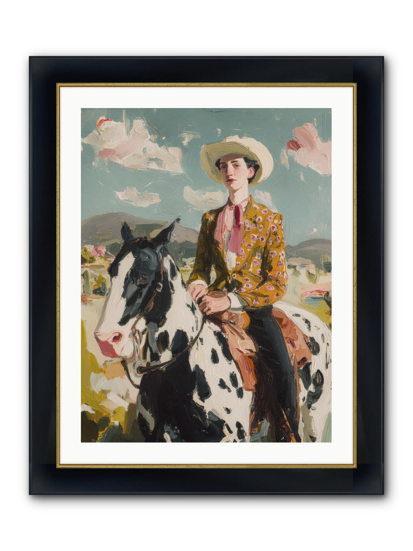 Borrowed From Dreams Framed Print - Wide Black w/Gold 24x32