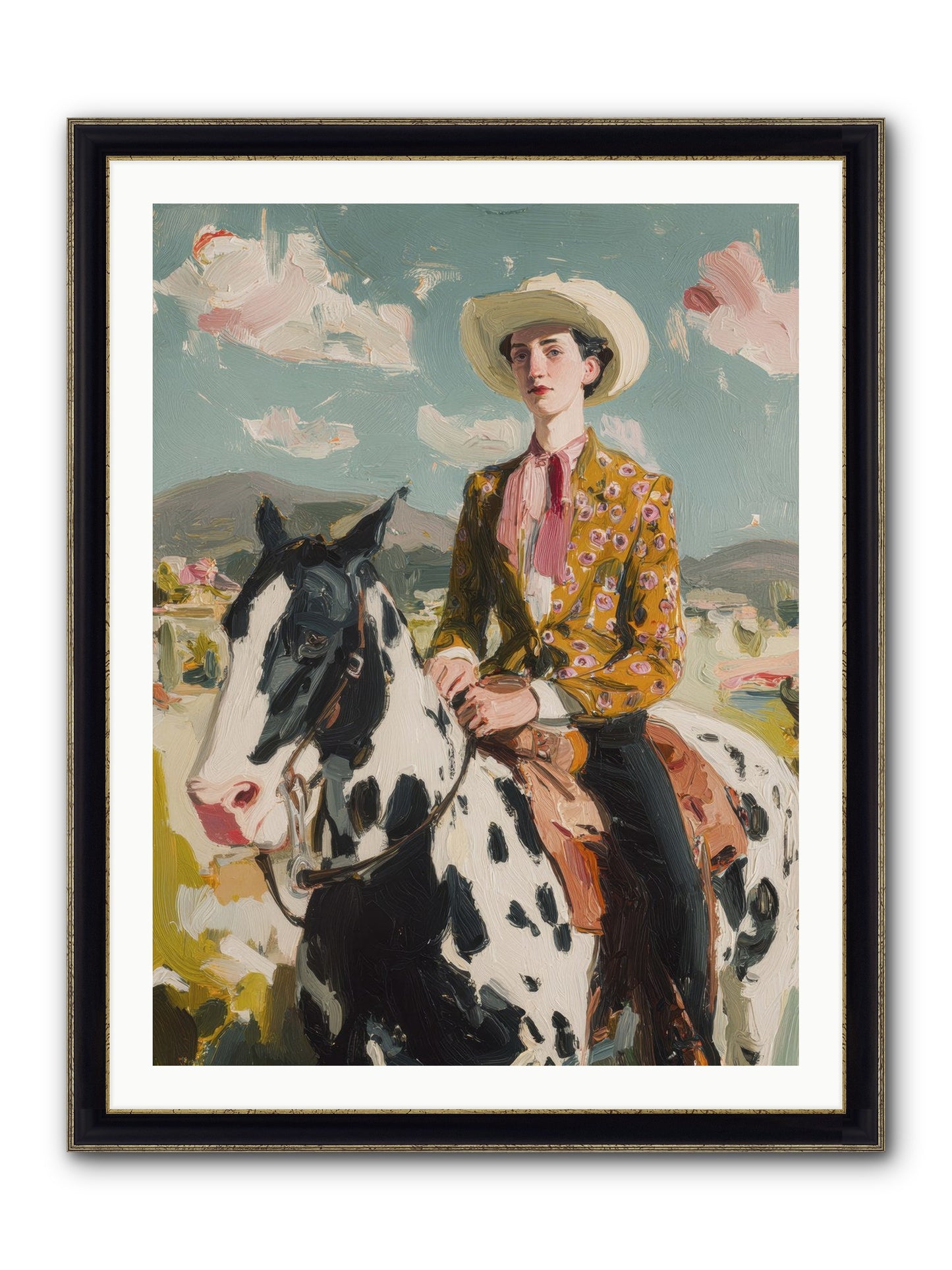 Borrowed From Dreams Framed Print - Black & Gold 30x40