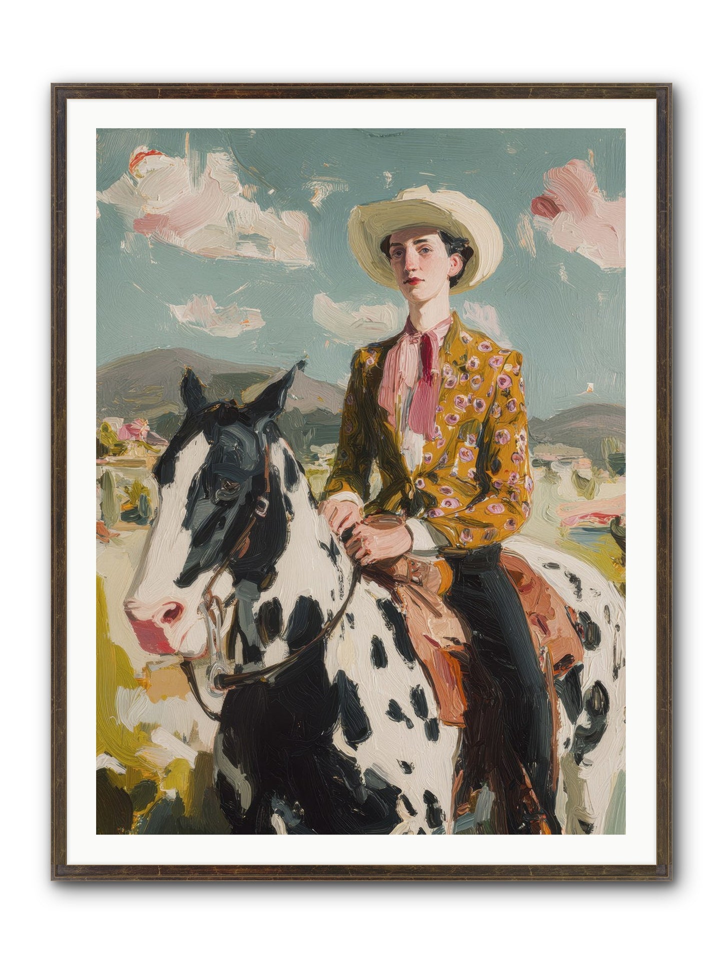 Borrowed From Dreams Framed Print - Slimwoods Black/Gold 36x48