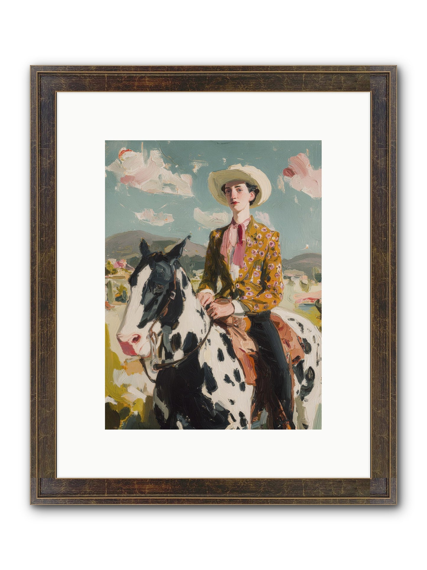 Borrowed From Dreams Framed Print - Slimwoods Black/Gold 9x12