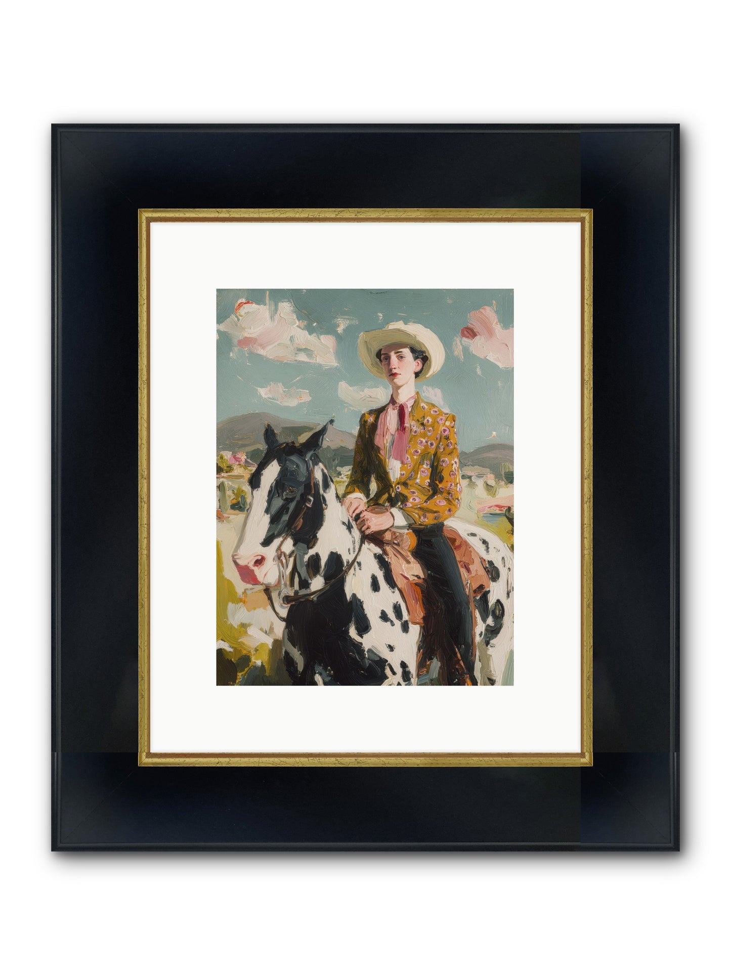 Borrowed From Dreams Framed Print - Wide Black w/Gold 9x12
