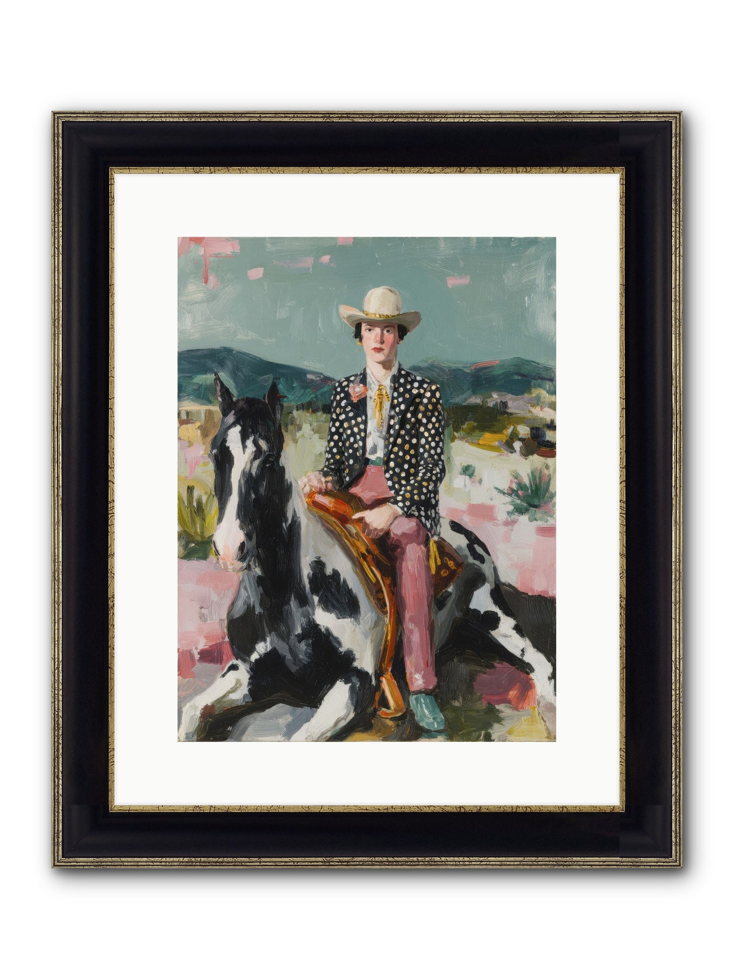 Borrowed From Dusk Framed Print - Black & Gold 12x16