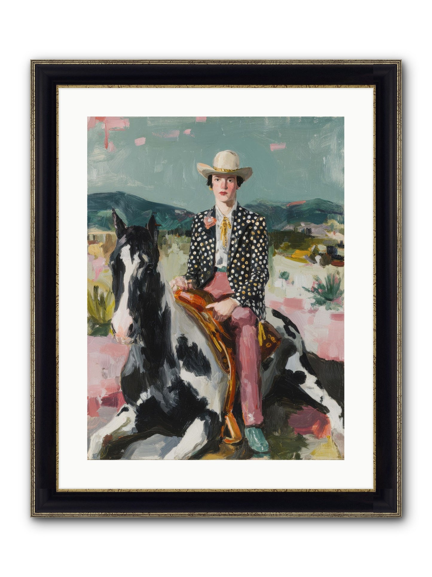 Borrowed From Dusk Framed Print - Black & Gold 18x24
