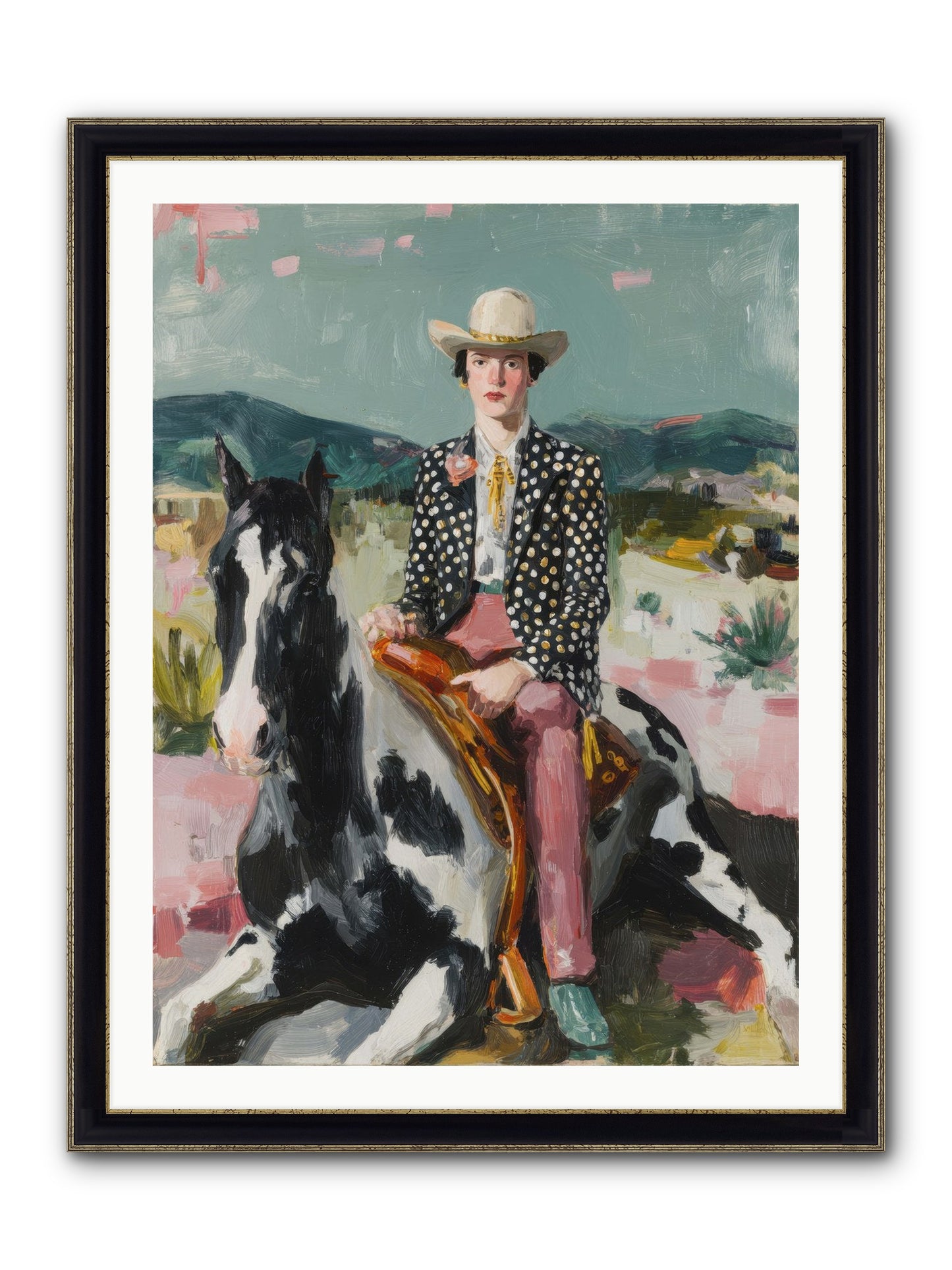 Borrowed From Dusk Framed Print - Black & Gold 30x40