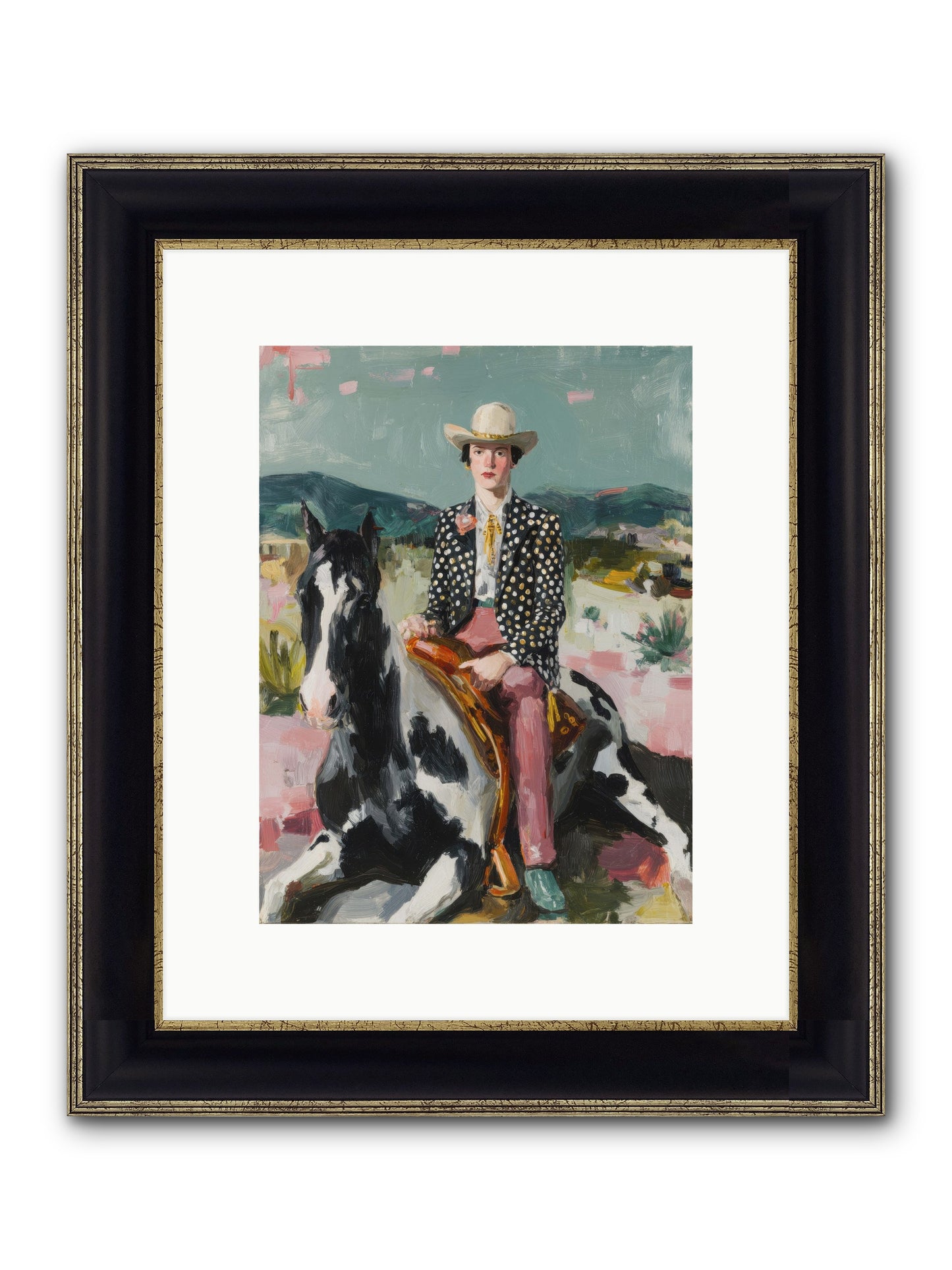 Borrowed From Dusk Framed Print - Black & Gold 9x12