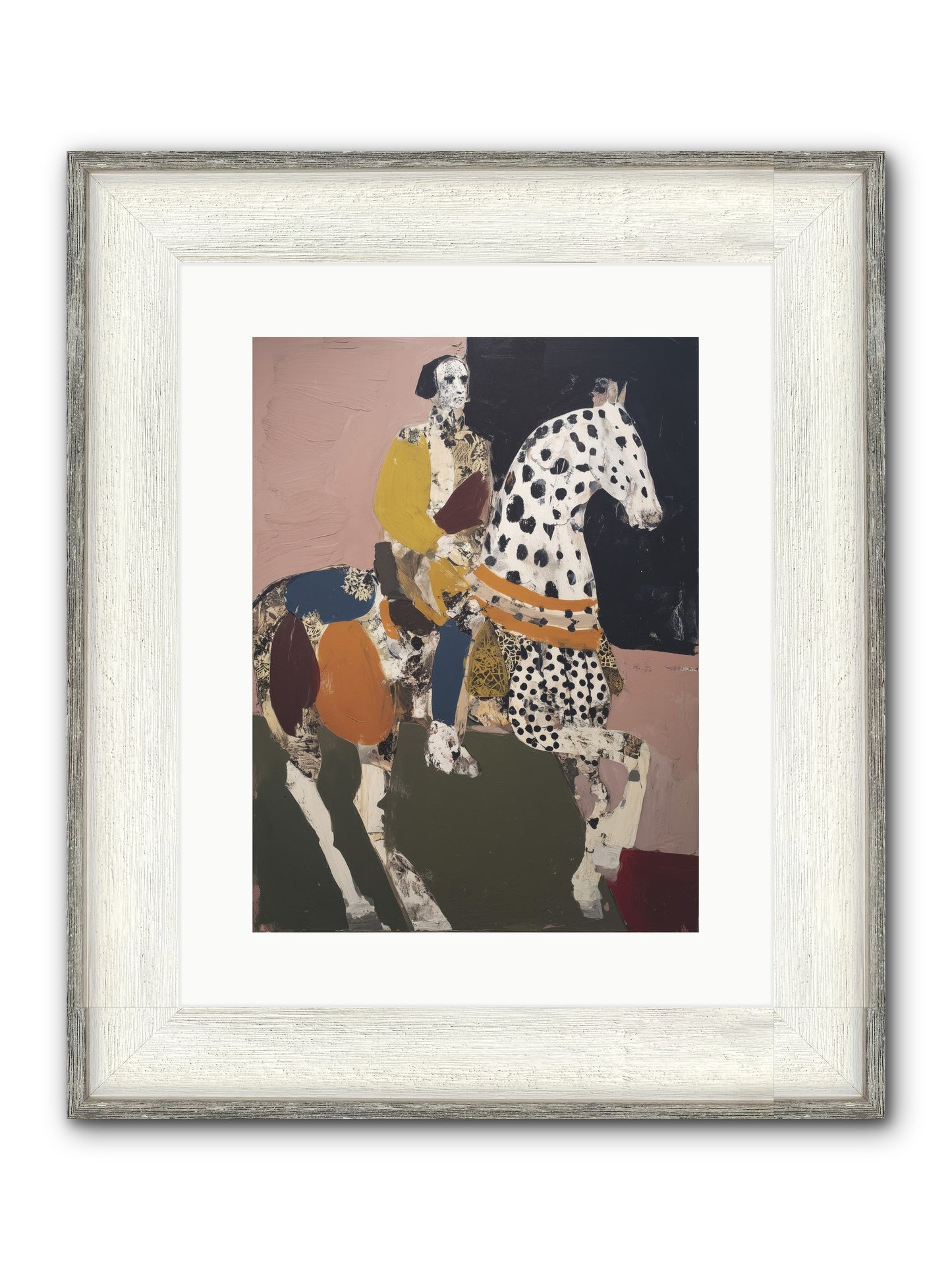 Borrowed Ladder Framed Print - Driftwood White 12x16