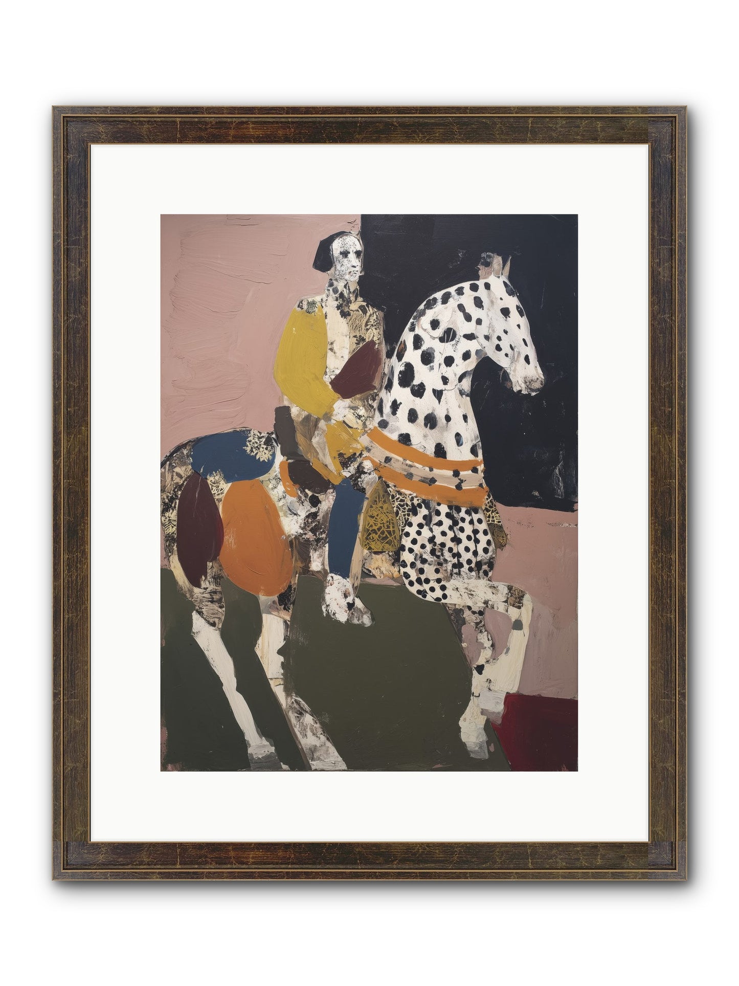 Borrowed Ladder Framed Print - Slimwoods Black/Gold 12x16