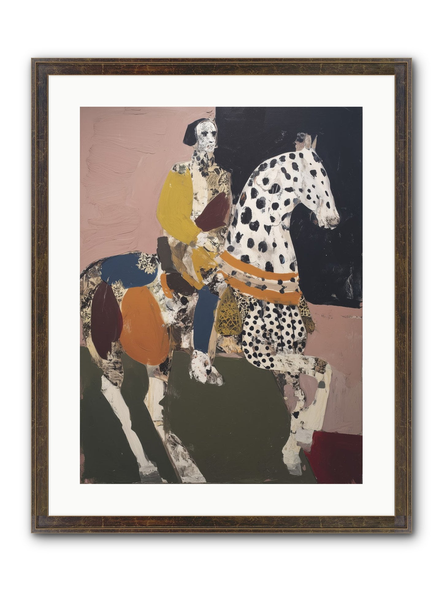 Borrowed Ladder Framed Print - Slimwoods Black/Gold 18x24