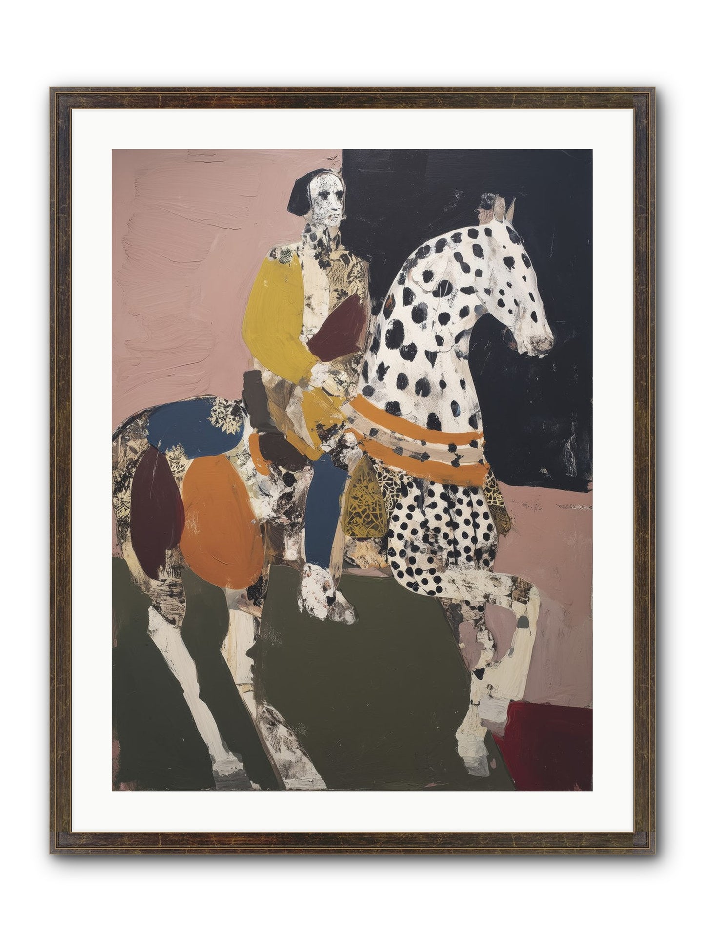 Borrowed Ladder Framed Print - Slimwoods Black/Gold 24x32