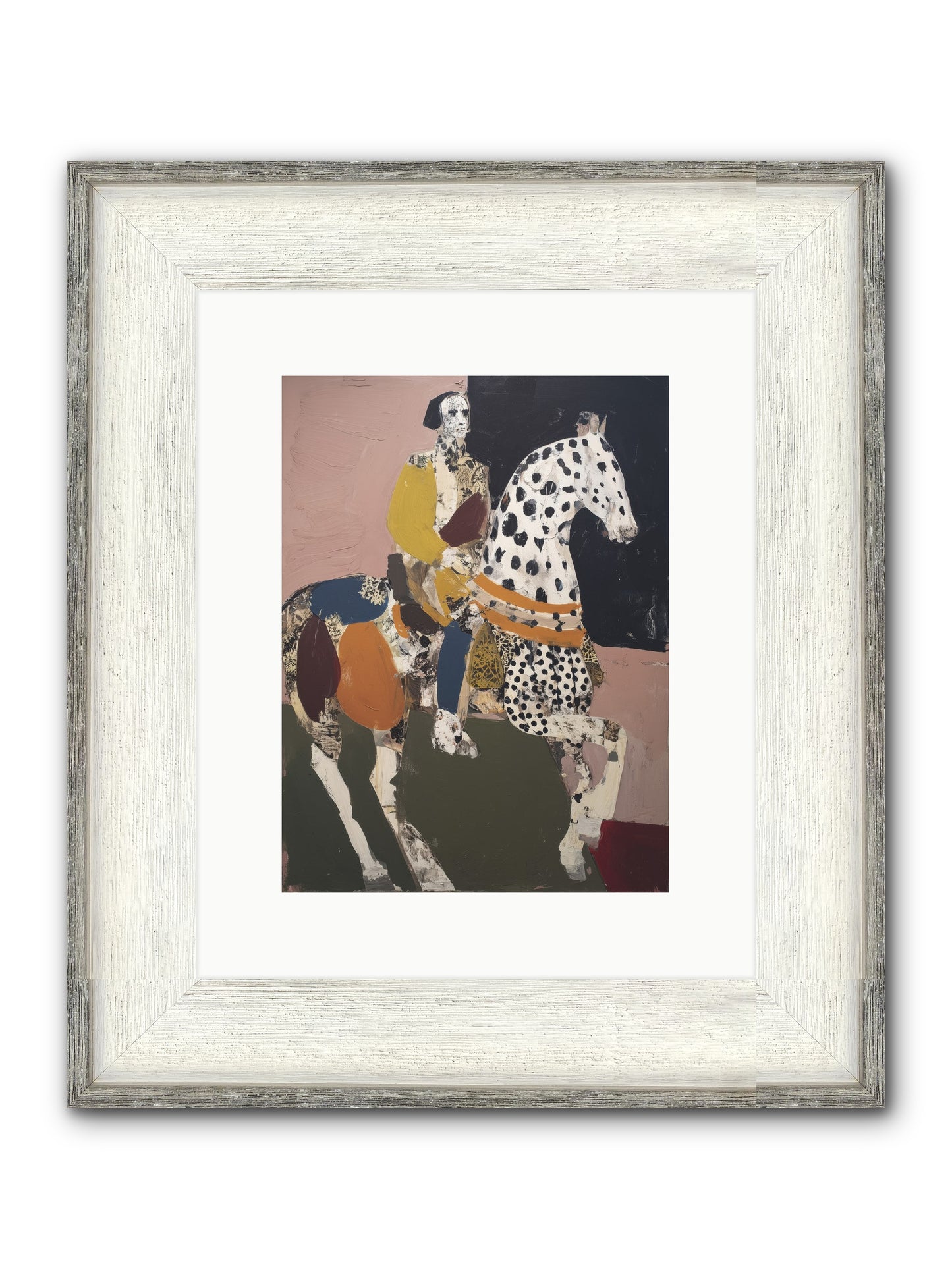 Borrowed Ladder Framed Print - Driftwood White 9x12
