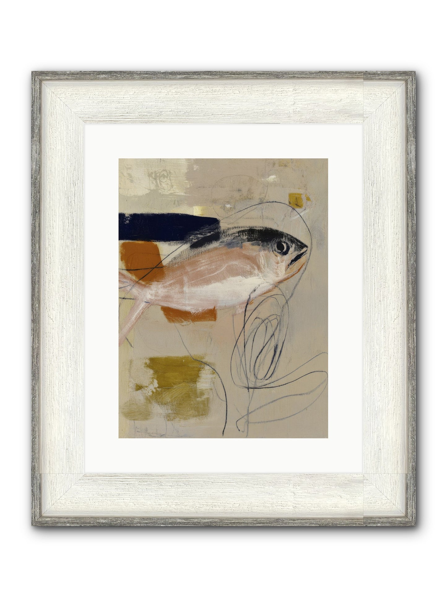 Borrowed Light Framed Print - Driftwood White 12x16
