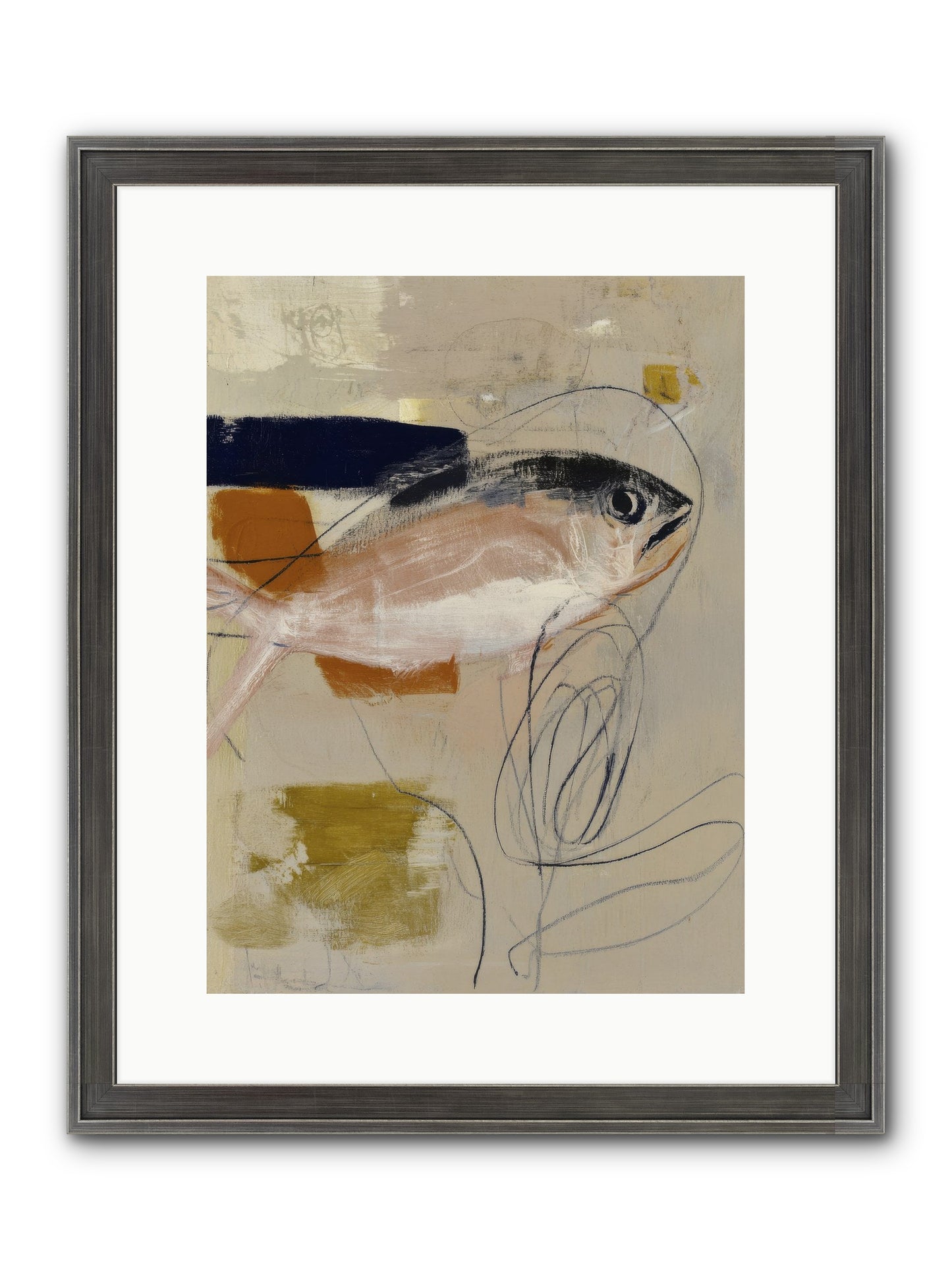 Borrowed Light Framed Print - Slimwoods Black/Silver 12x16
