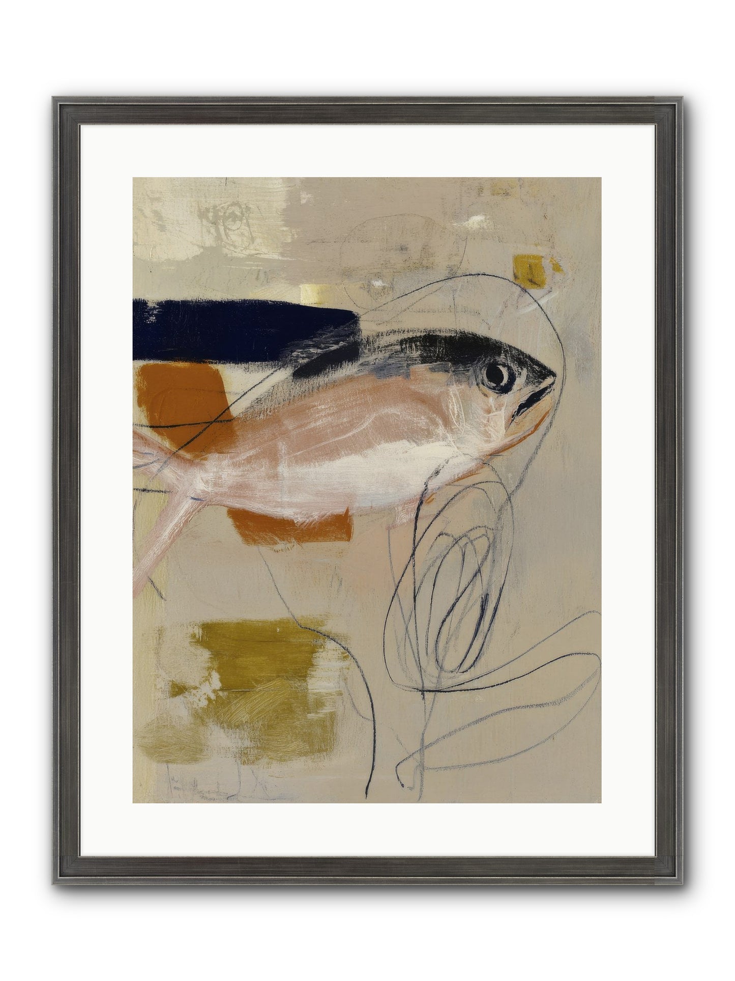 Borrowed Light Framed Print - Slimwoods Black/Silver 18x24