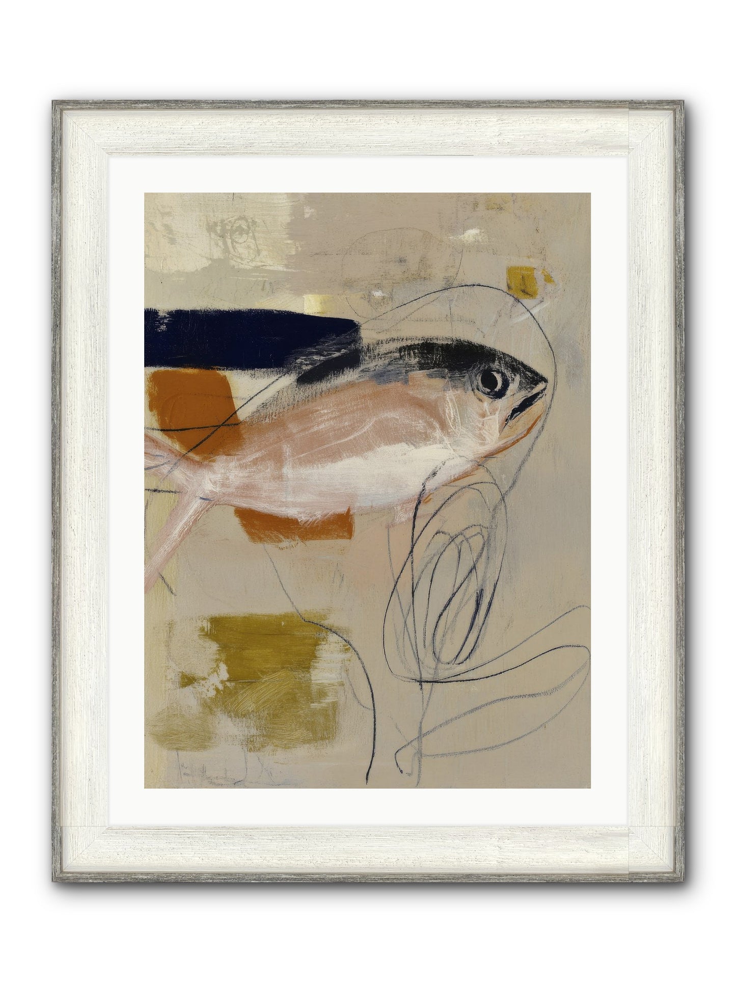 Borrowed Light Framed Print - Driftwood White 24x32