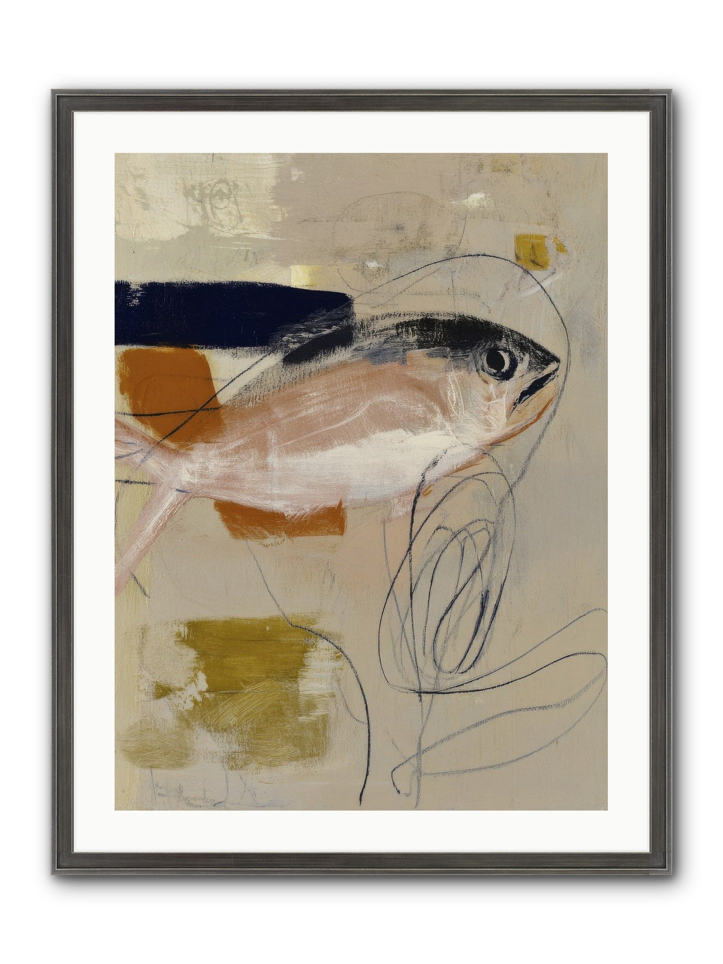 Borrowed Light Framed Print - Slimwoods Black/Silver 24x32