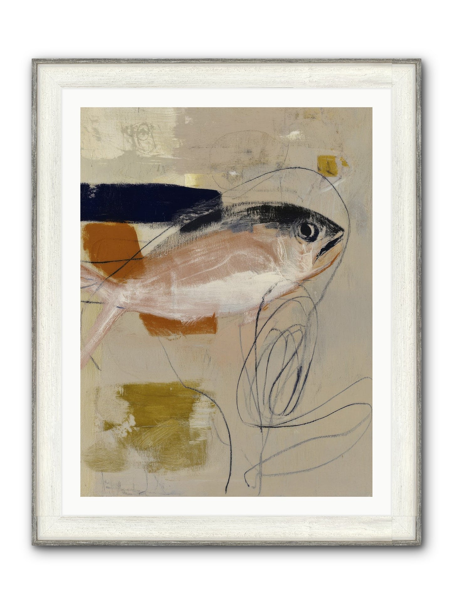 Borrowed Light Framed Print - Driftwood White 30x40
