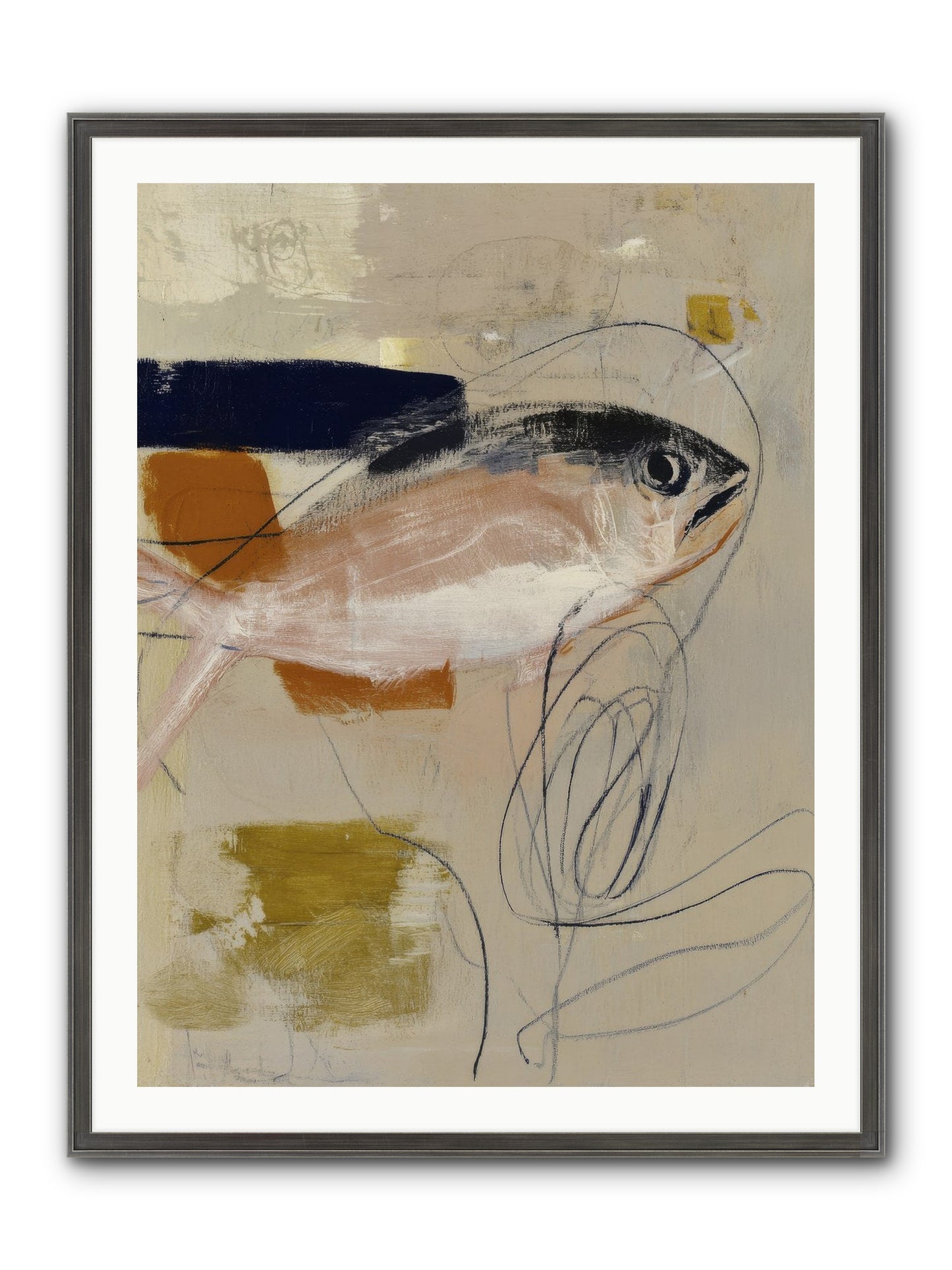 Borrowed Light Framed Print - Slimwoods Black/Silver 30x40