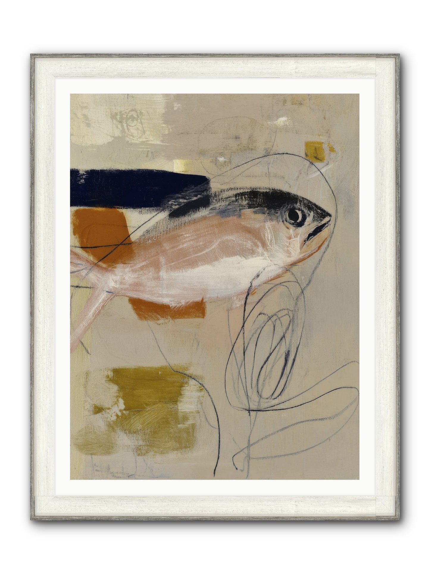 Borrowed Light Framed Print - Driftwood White 36x48