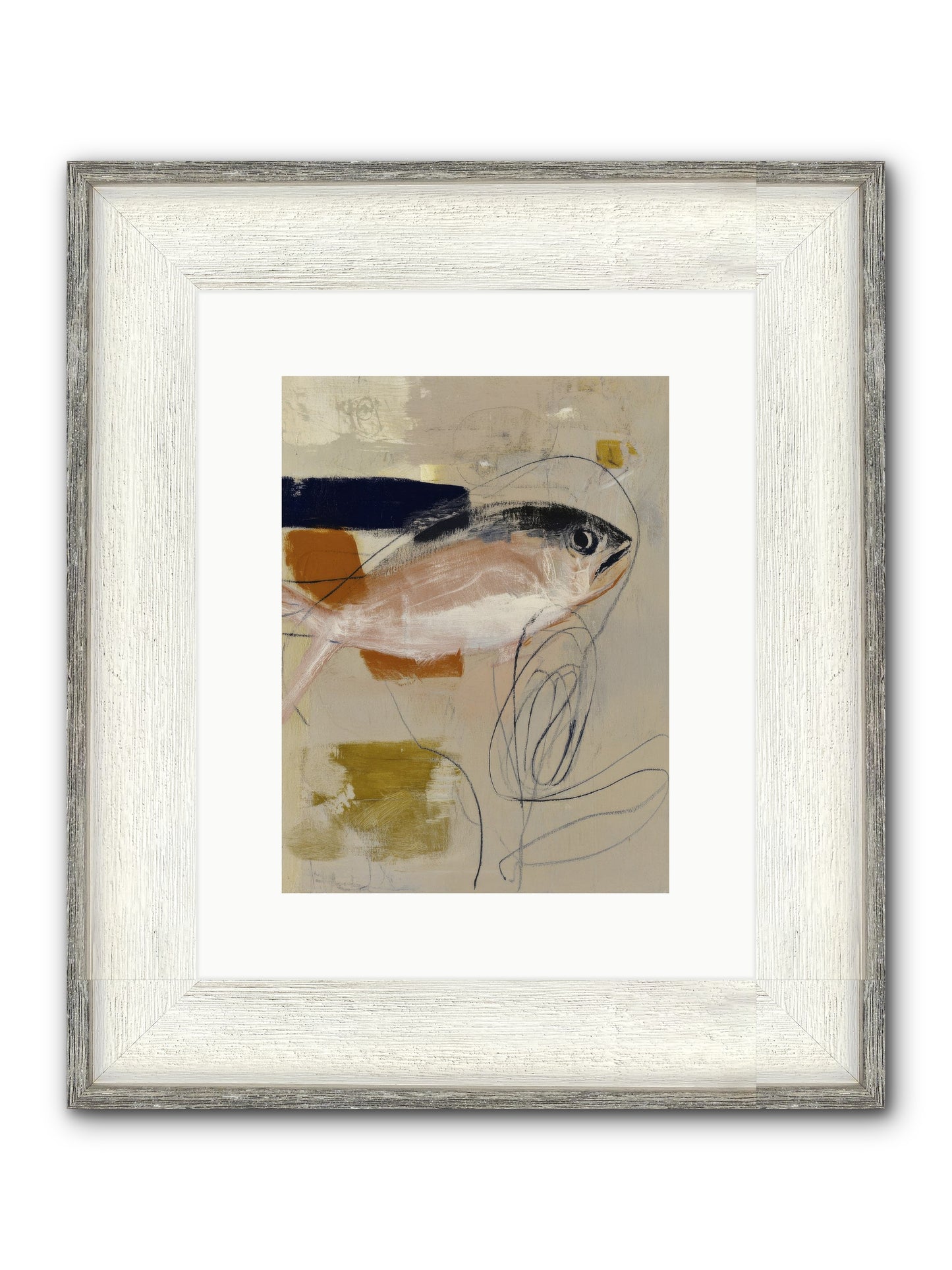 Borrowed Light Framed Print - Driftwood White 9x12