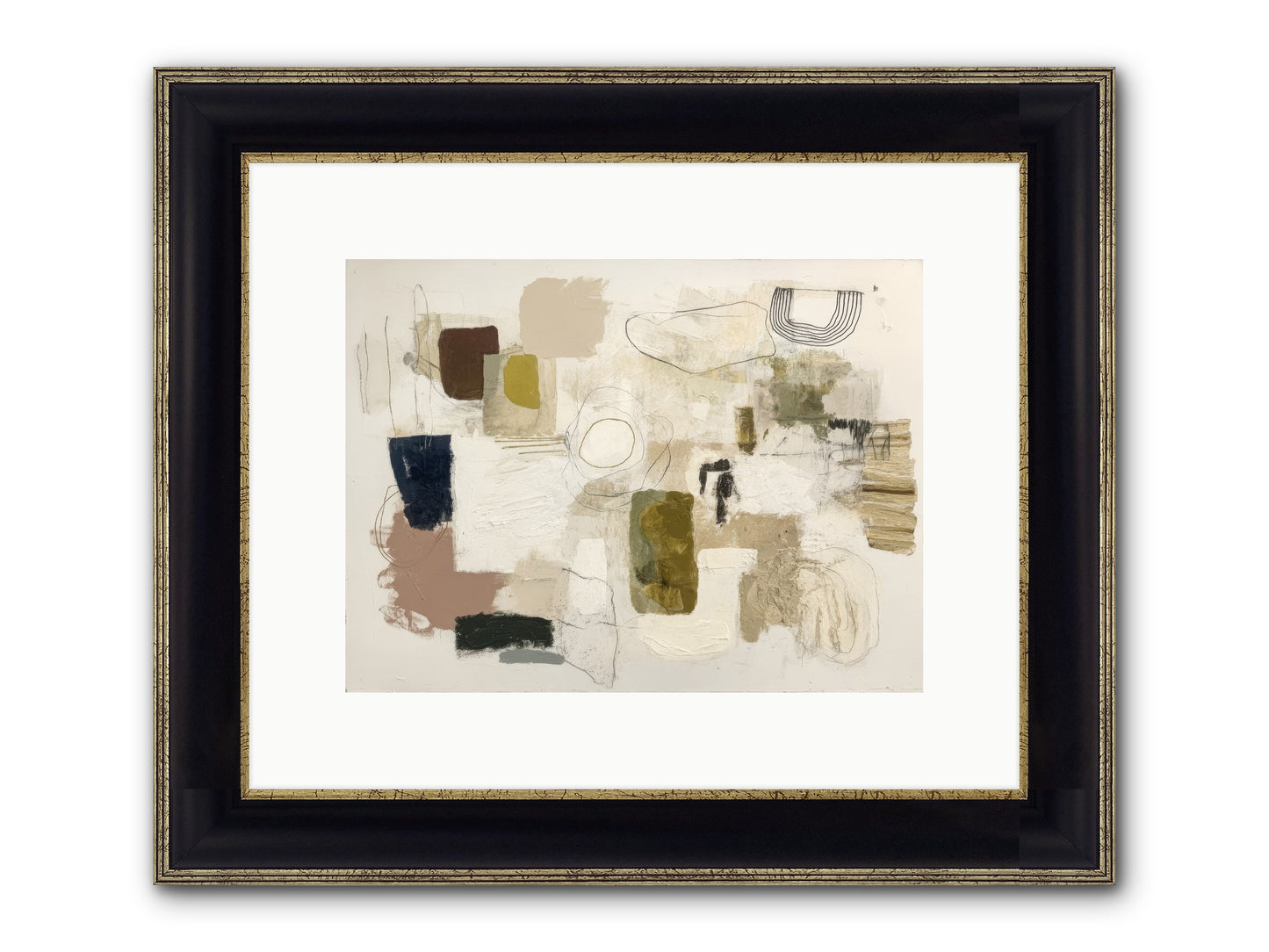 Borrowed Time Framed Print - Black & Gold 12x9